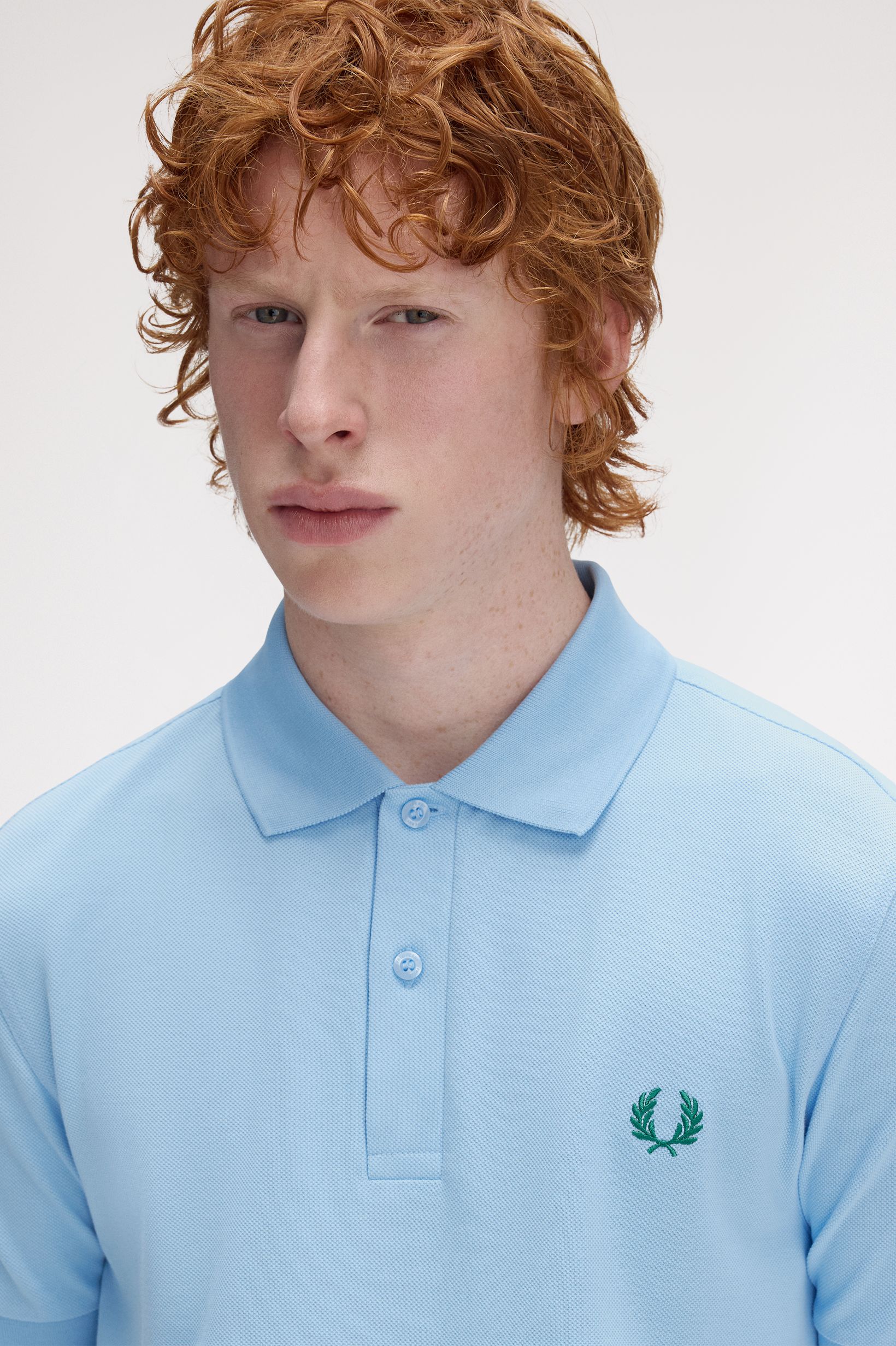 Polo Fred Perry 'M6000' Azul-claro-3