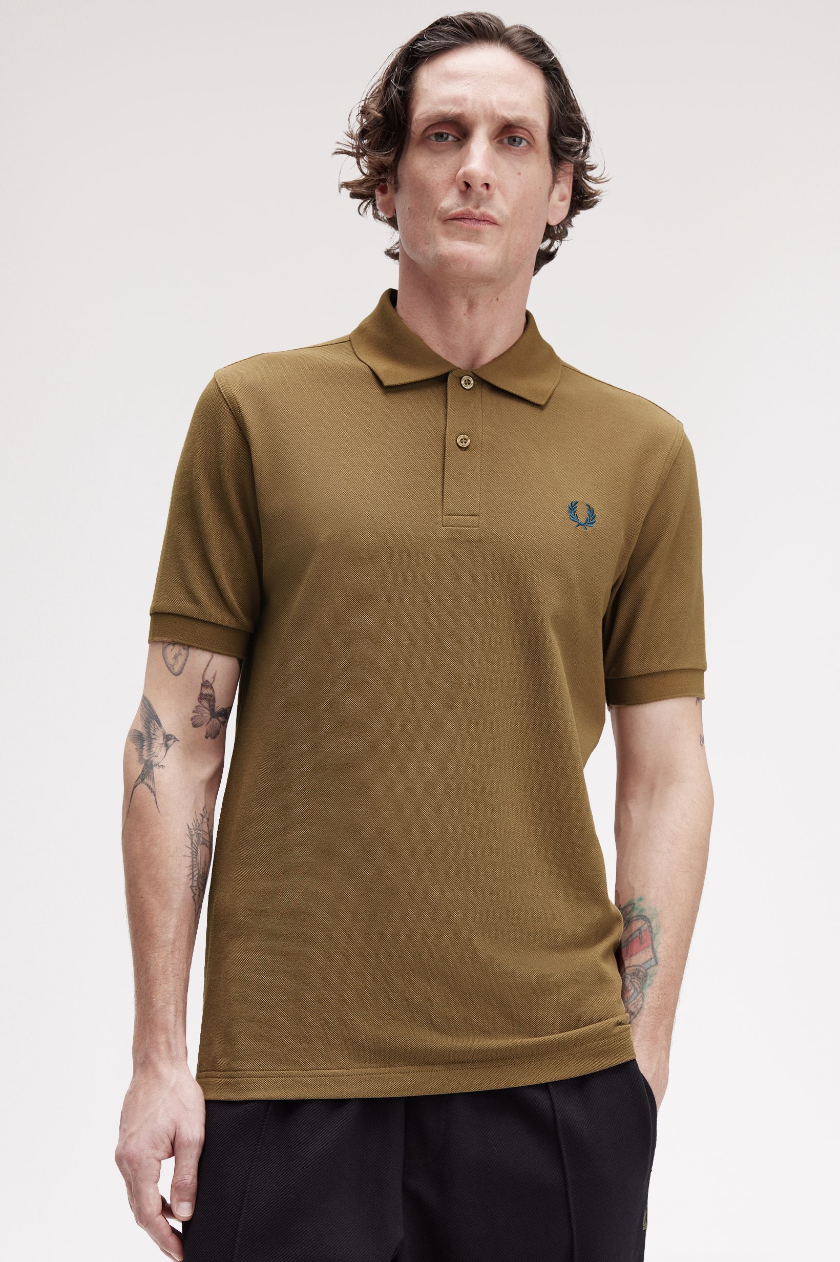Polo Fred Perry 'M6000' Castanho-1
