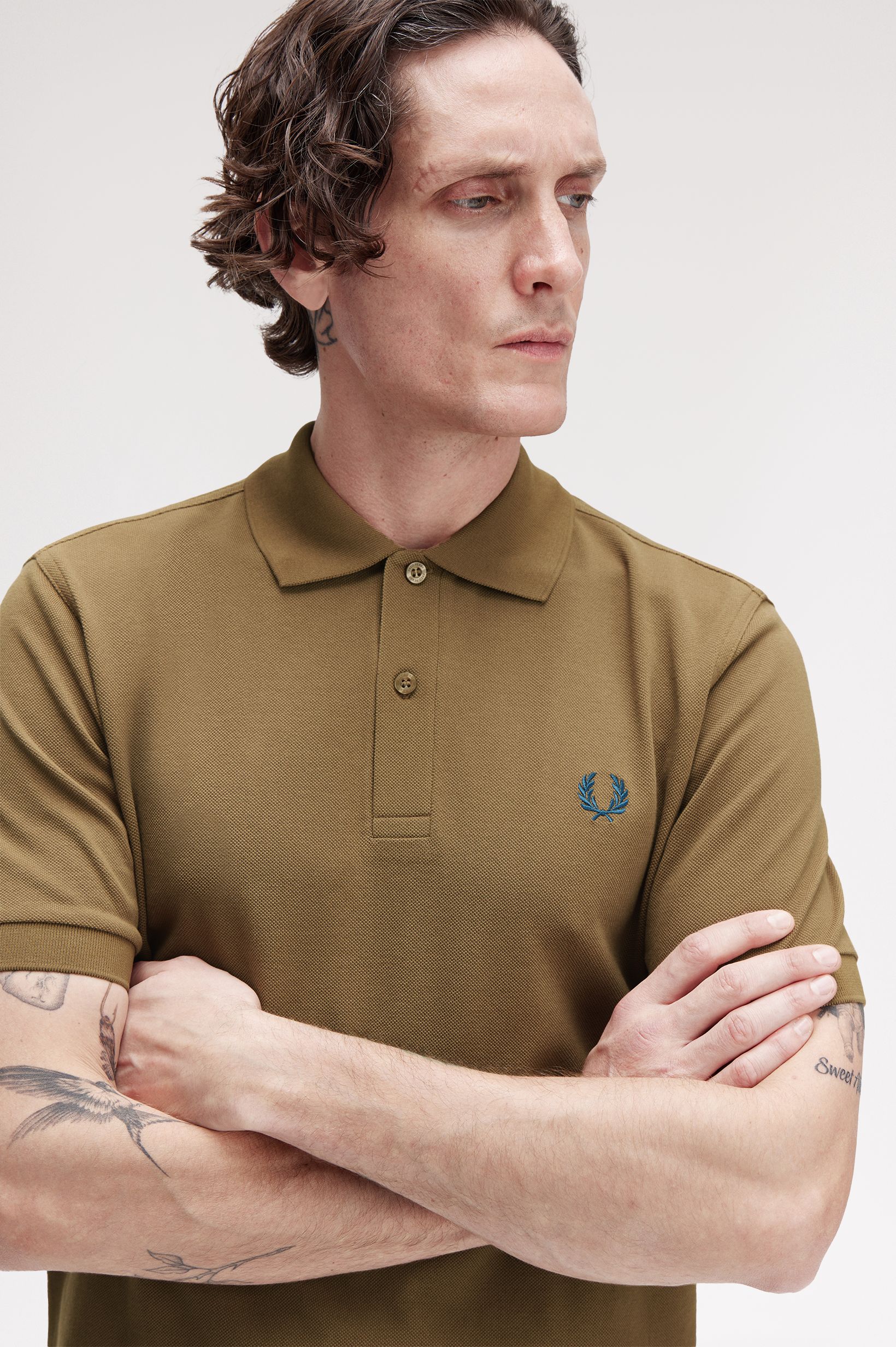 Polo Fred Perry 'M6000' Castanho-3