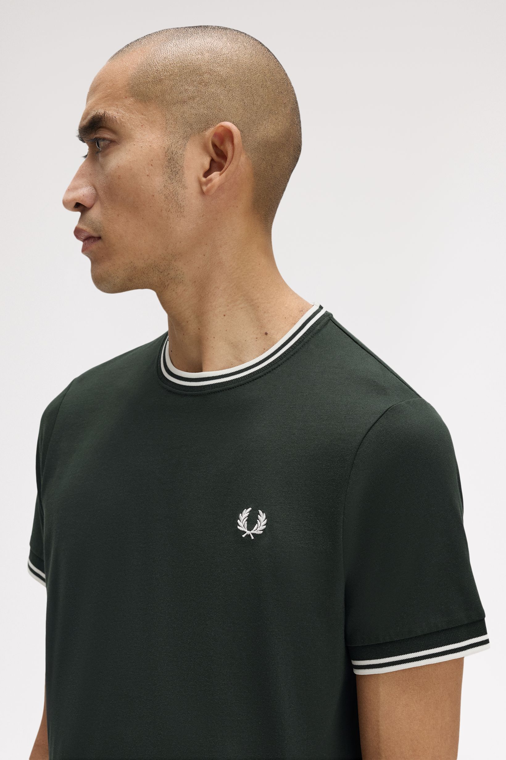 T-Shirt 'Twin Tipped' Verde-escuro-3