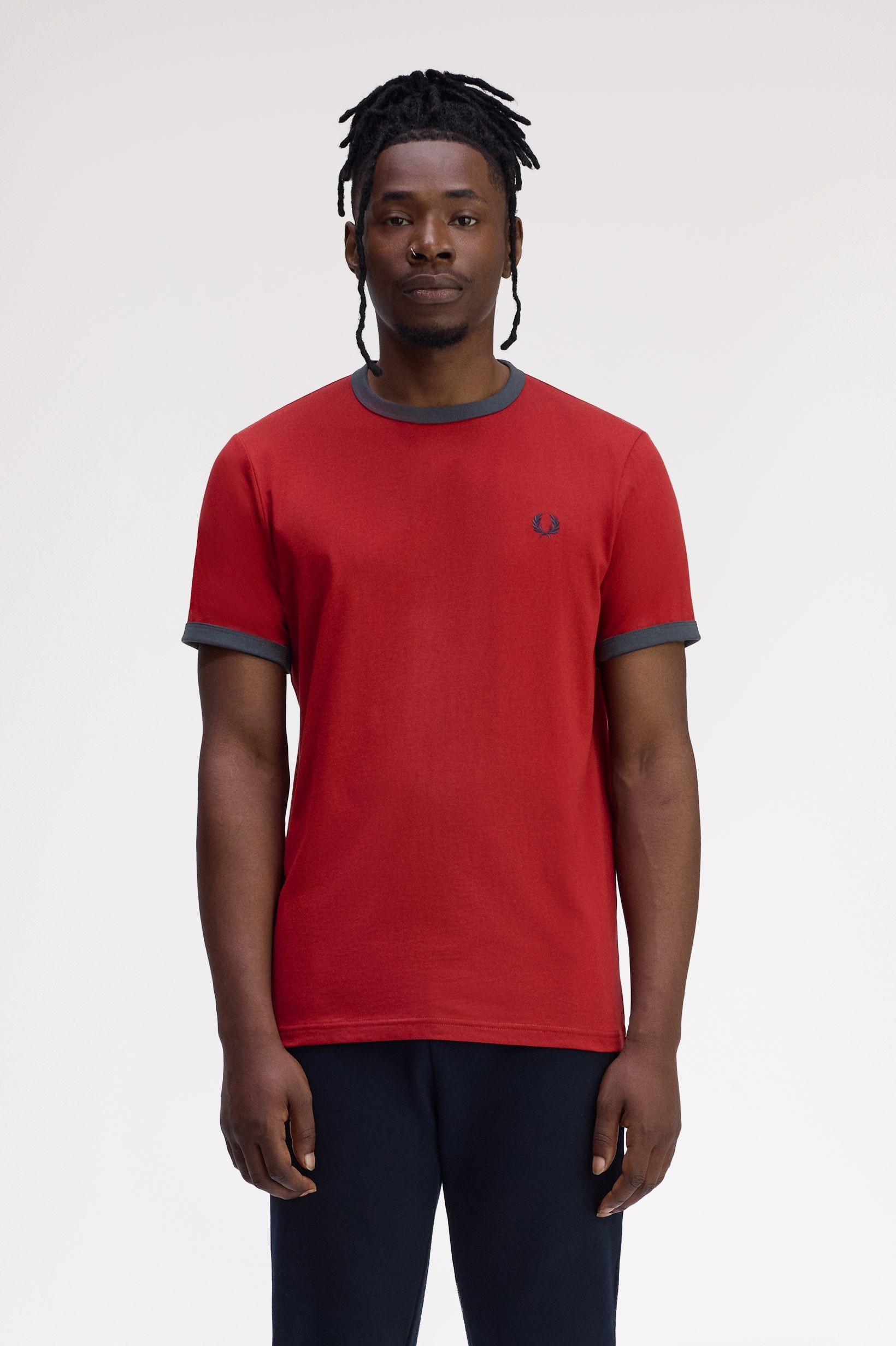 T-Shirt 'Ringer' Vermelho-1
