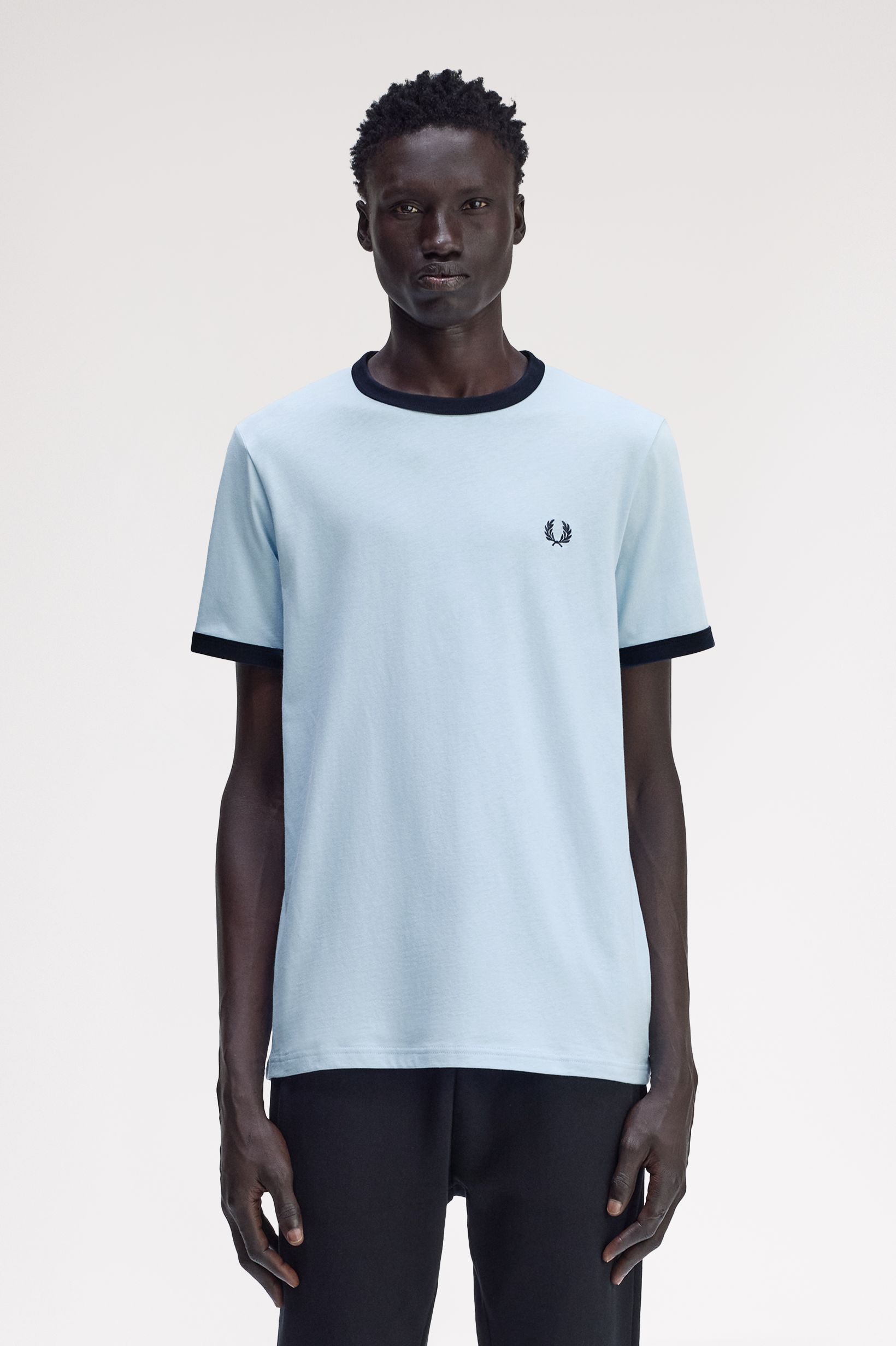 T-Shirt 'Ringer' Azul-claro-1