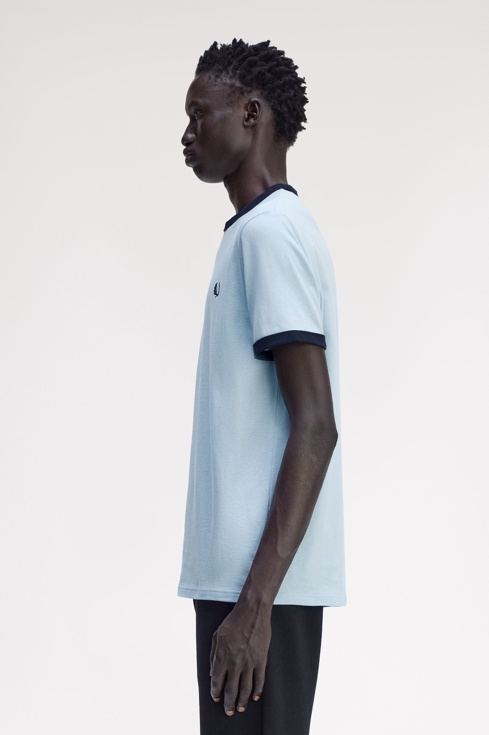 T-Shirt 'Ringer' Azul-claro-2