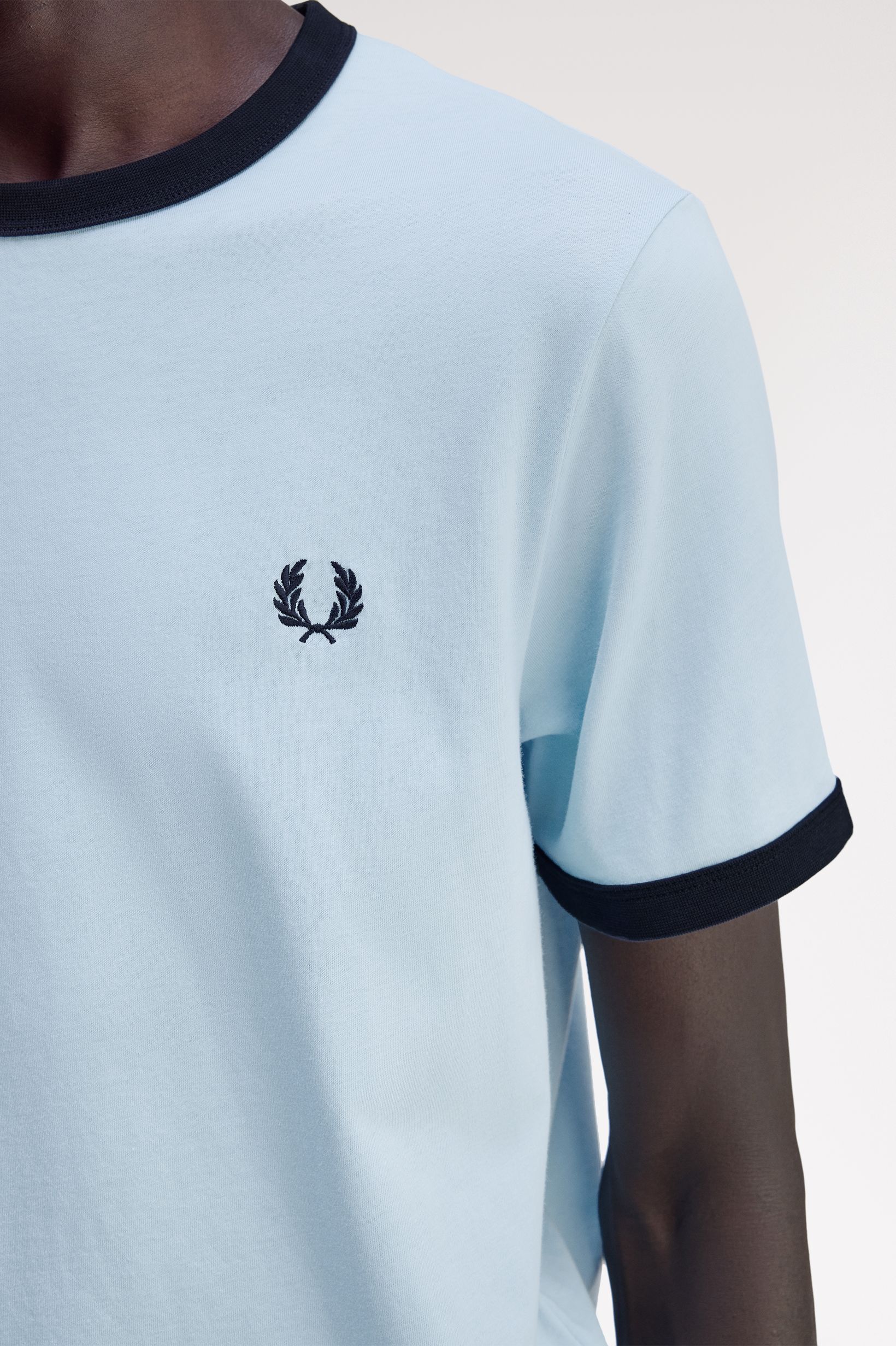 T-Shirt 'Ringer' Azul-claro-3