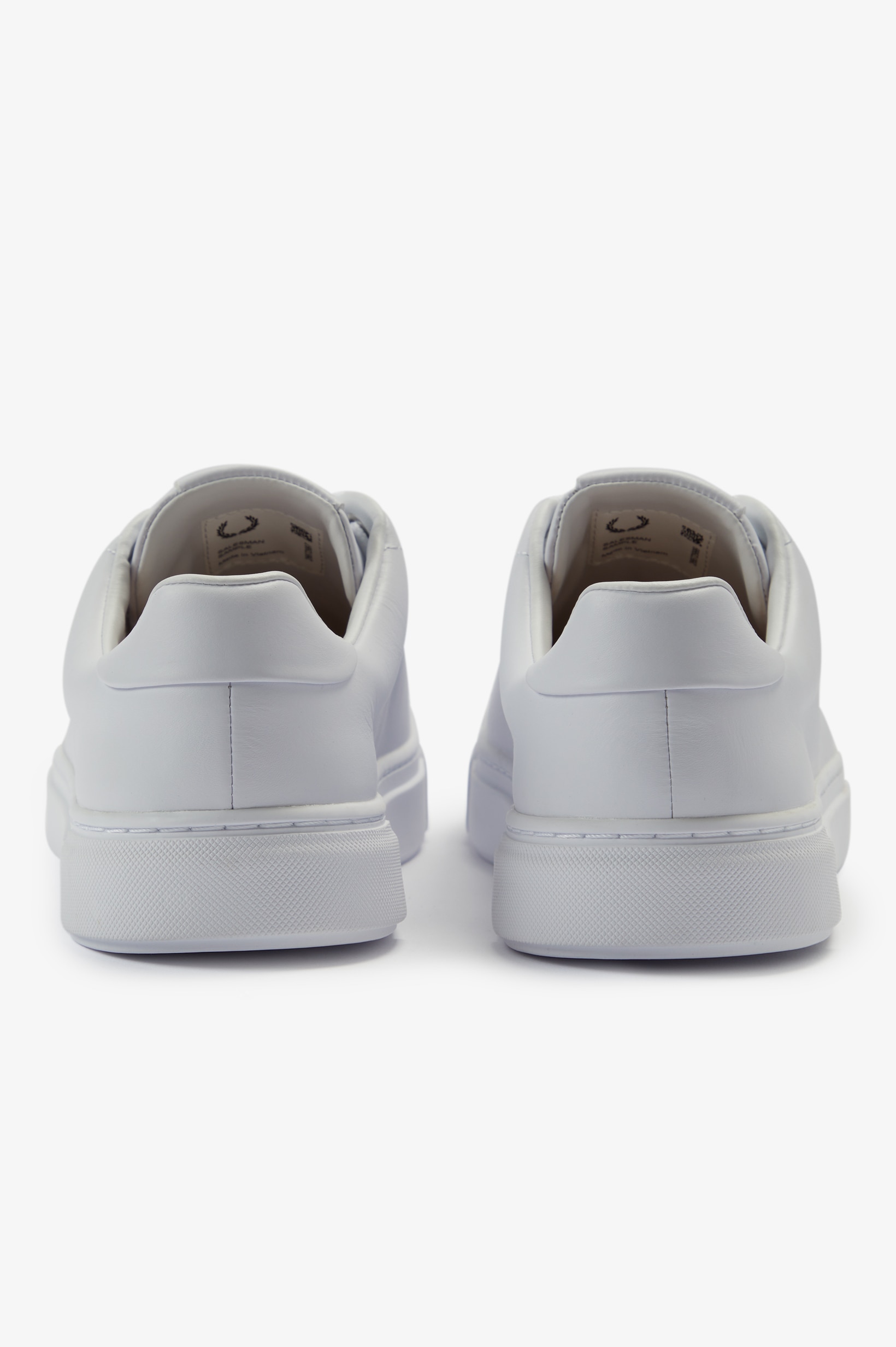 Sapatilhas Unissexo 'B71' em Pele Fred Perry Branco-5