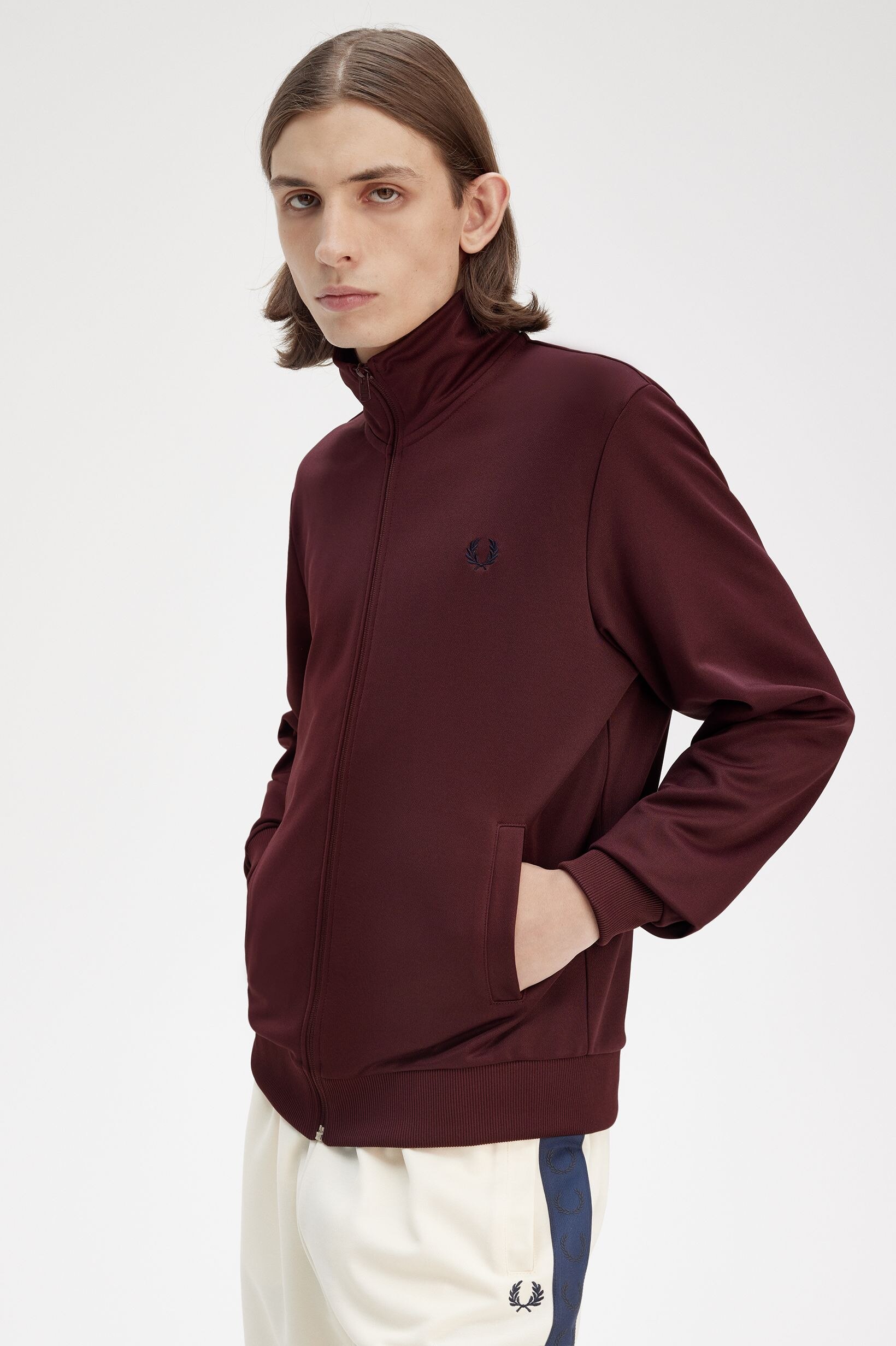 Casaco de Fato de Treino Fred Perry Bordeaux-2