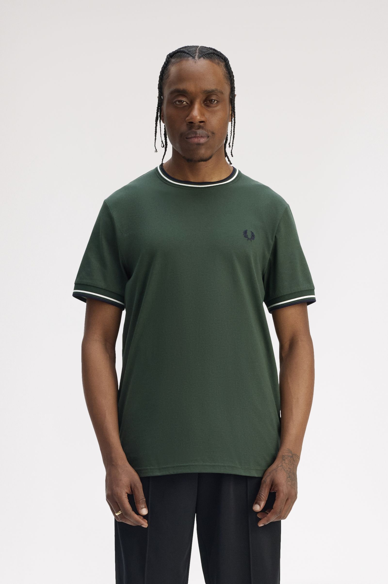 T-Shirt 'Twin Tipped' de Manga Curta Verde-1