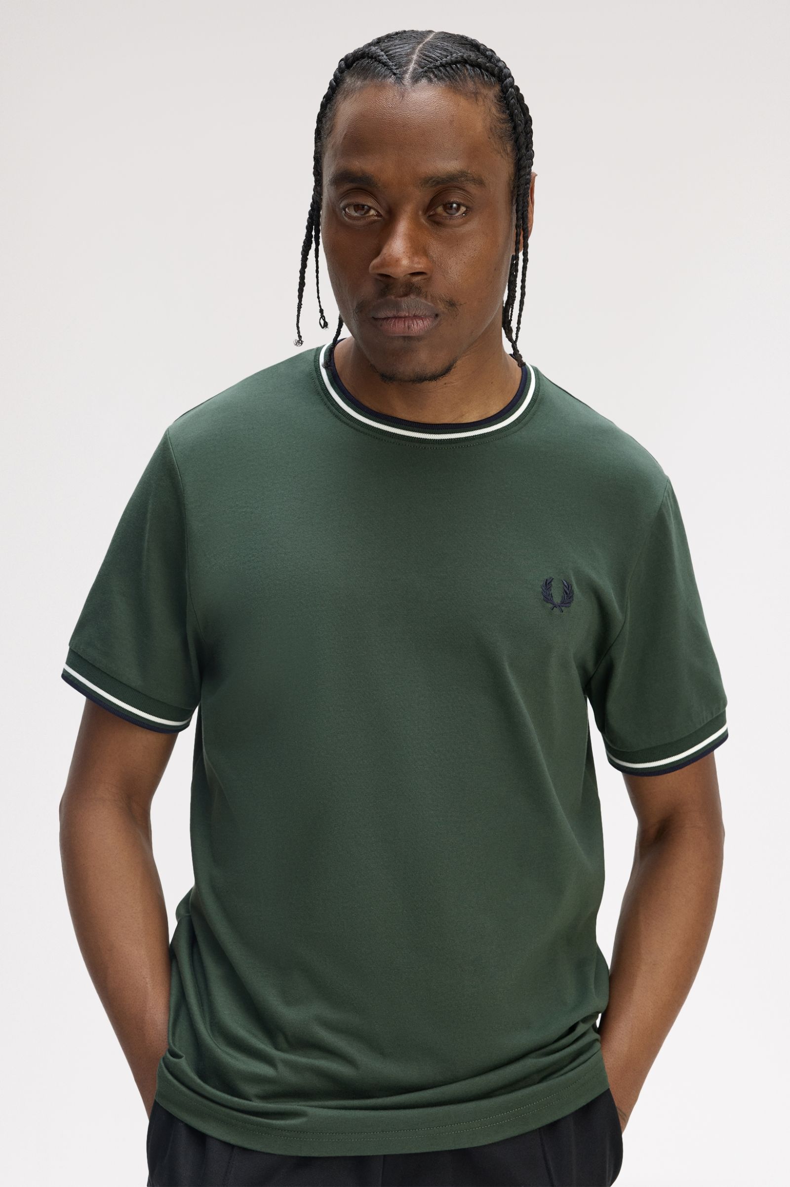 T-Shirt 'Twin Tipped' de Manga Curta Verde-2