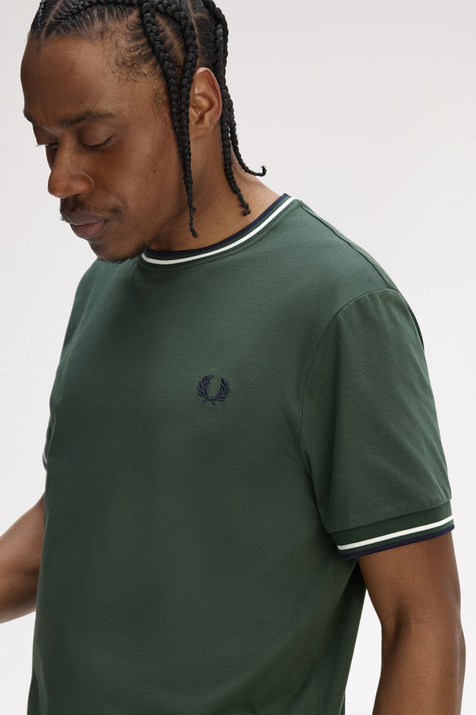T-Shirt 'Twin Tipped' de Manga Curta Verde-3