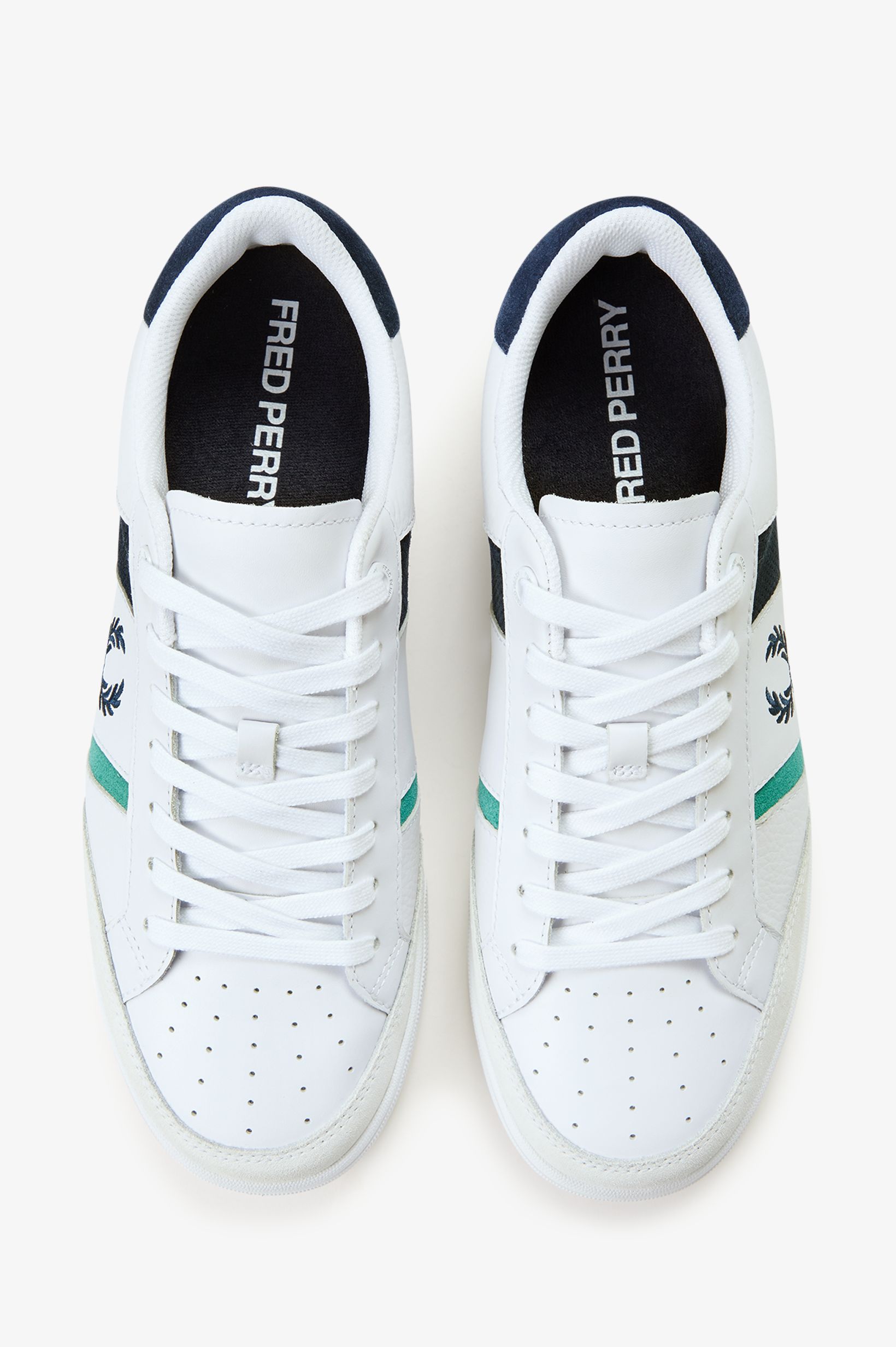 Sapatilhas 'B725' em Pele Fred Perry Branco-2