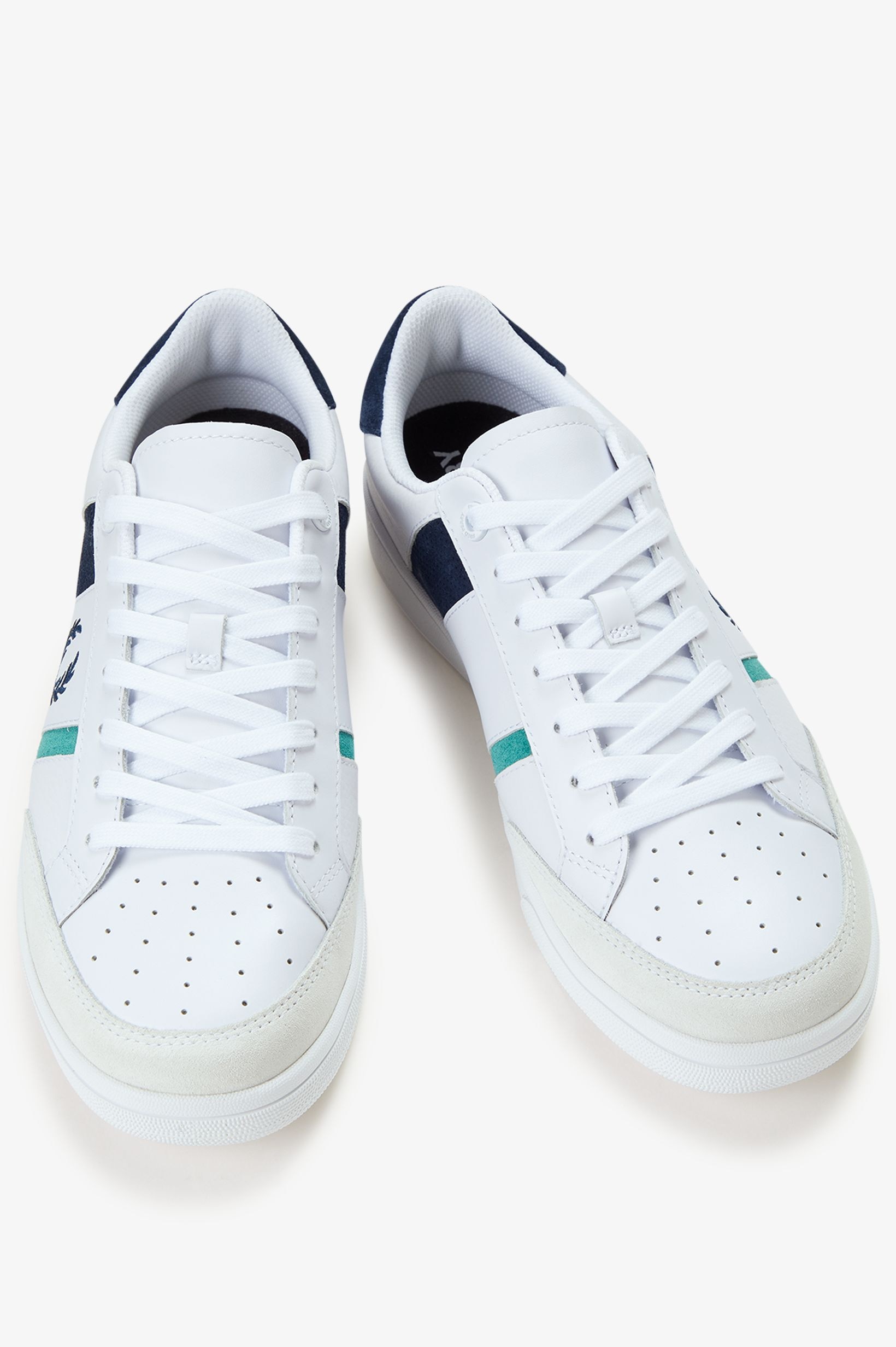 Sapatilhas 'B725' em Pele Fred Perry Branco-3