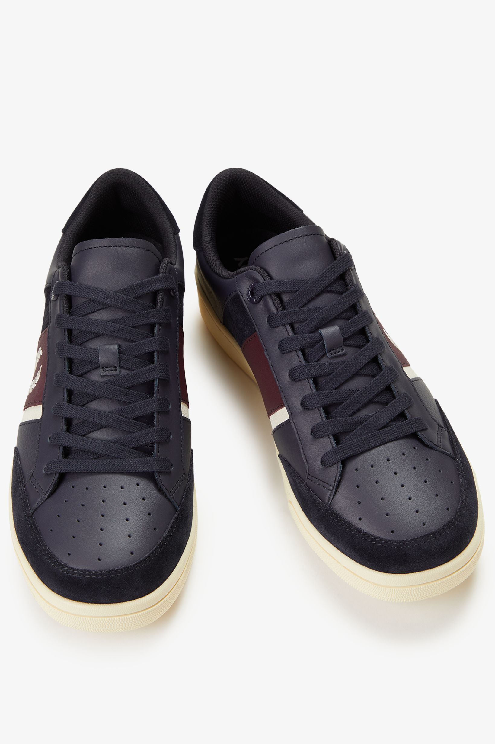 Sapatilhas 'B725' em Pele Fred Perry Azul-marinho-3