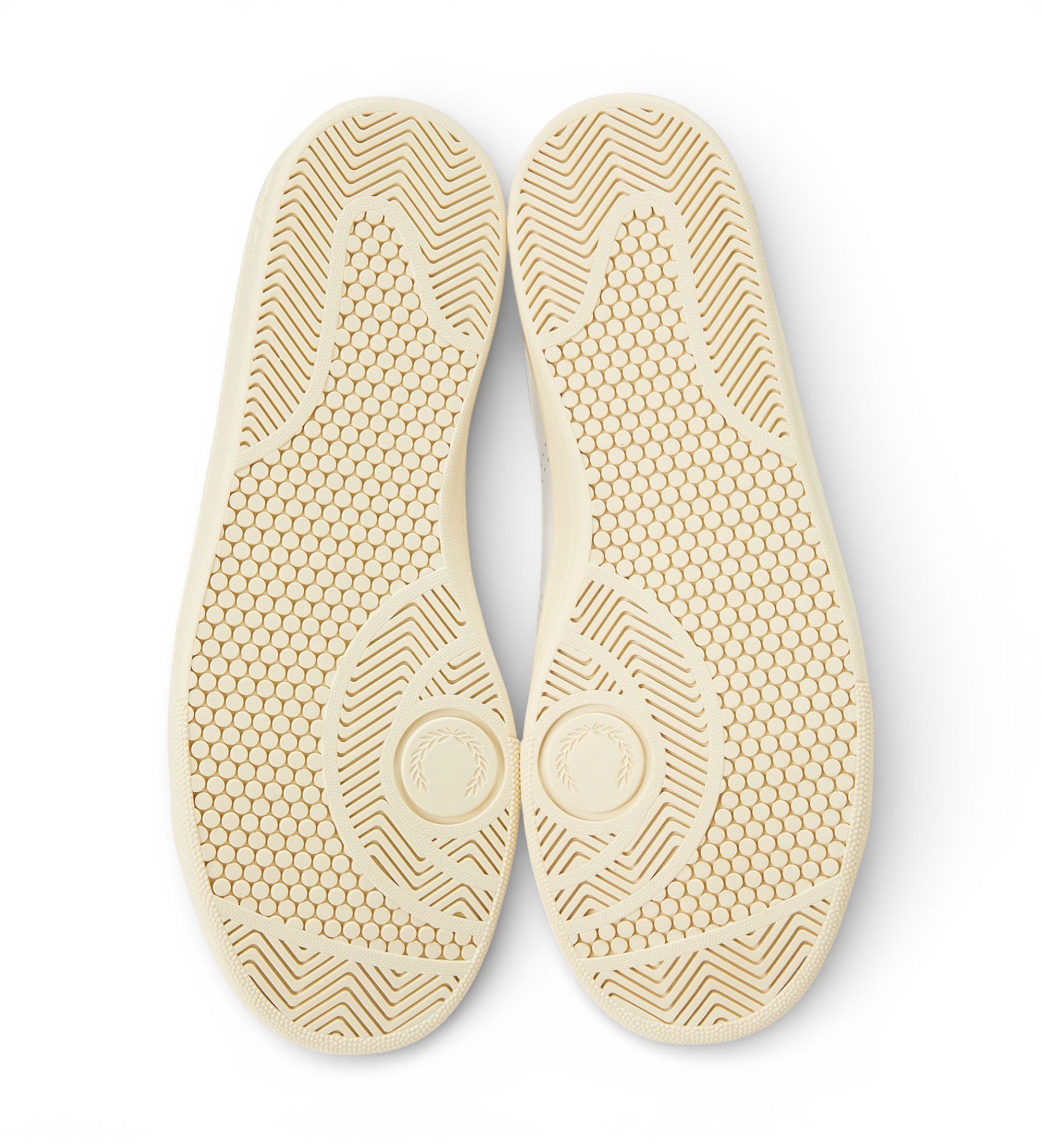 Sapatilhas Unissexo 'B721' em Pele Fred Perry Branco-4