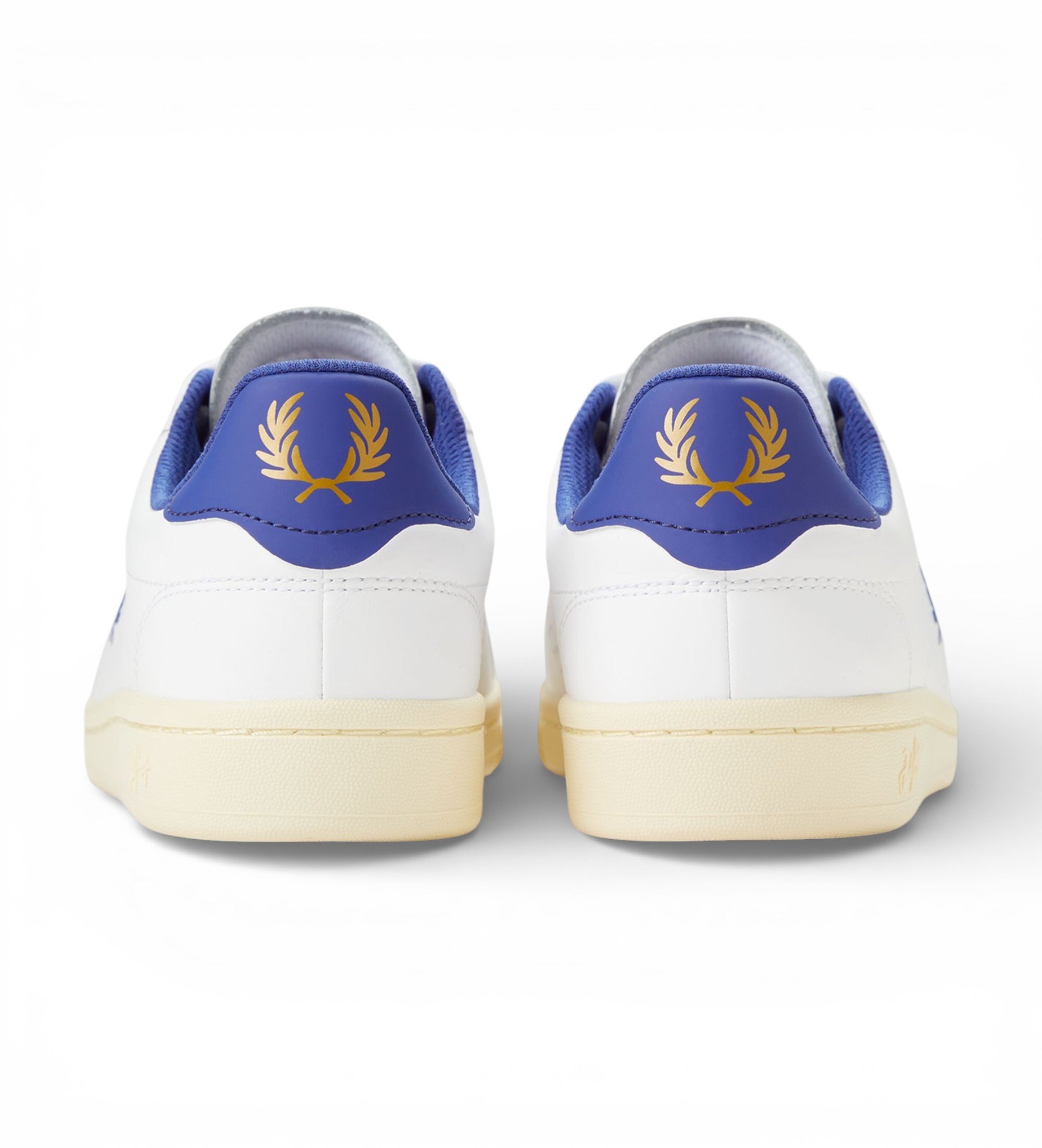 Sapatilhas Unissexo 'B721' em Pele Fred Perry Branco-5