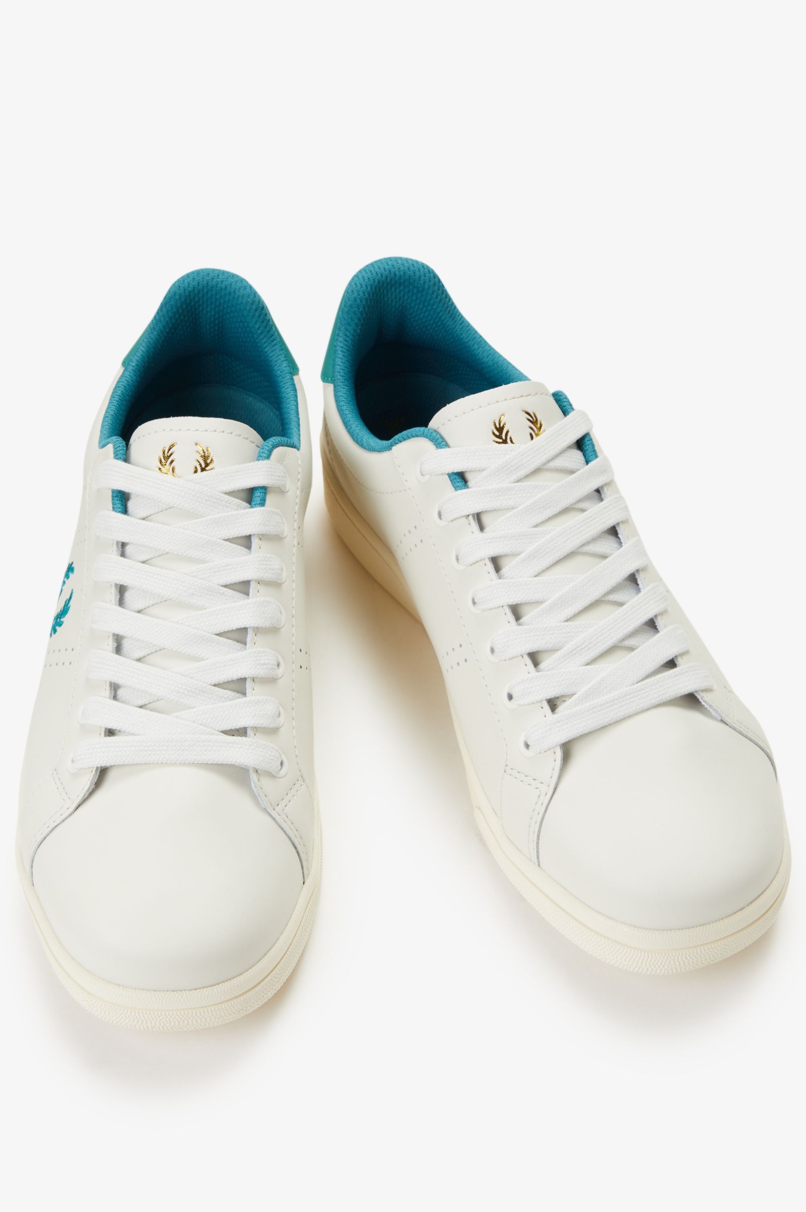 Sapatilhas Unissexo 'B721' em Pele Fred Perry Pérola-3