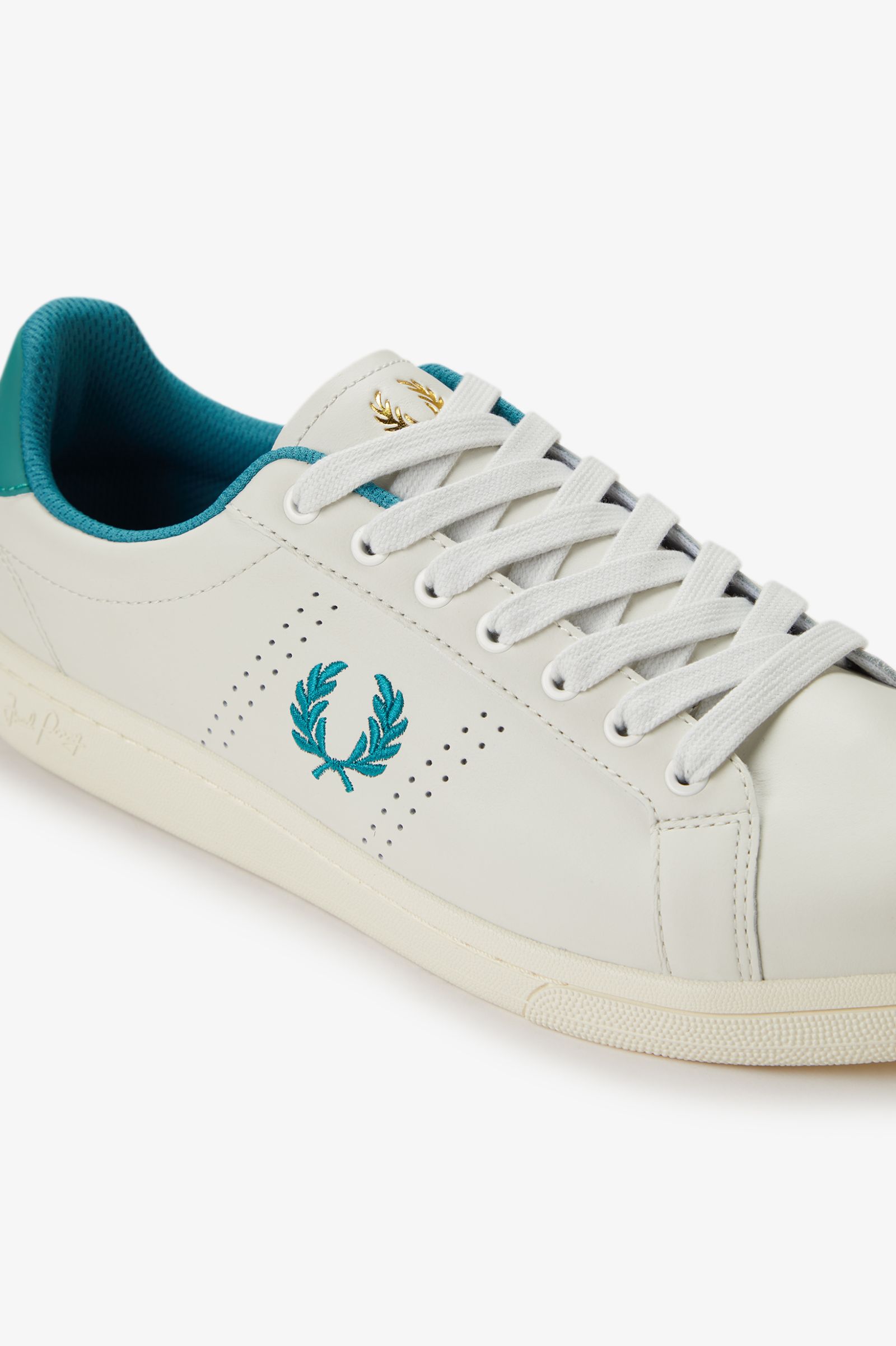 Sapatilhas Unissexo 'B721' em Pele Fred Perry Pérola-6