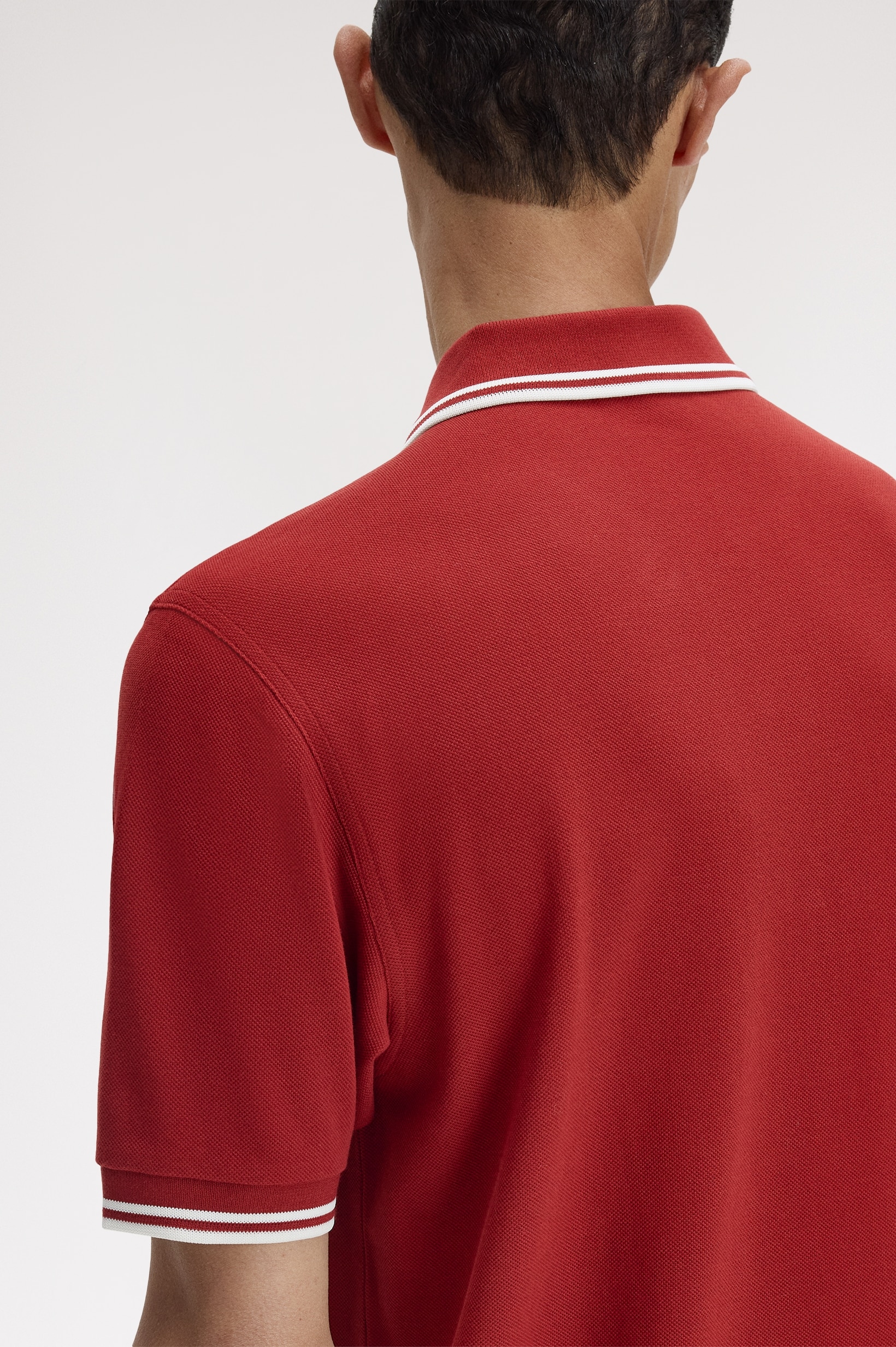 Polo original  'Twin Tipped Fred Perry Shirt' Vermelho-2