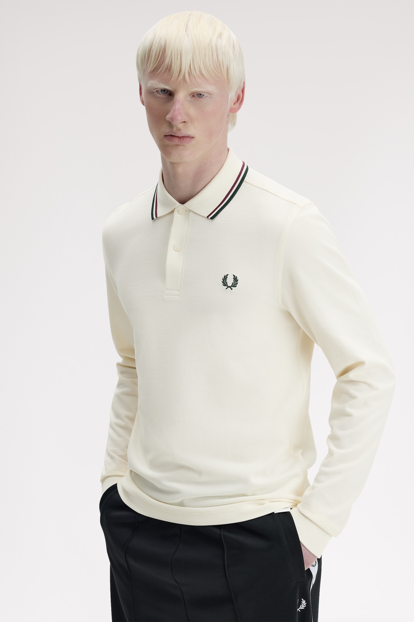 Imagem 0 de Polo de Manga Comprida 'Twin Tipped Fred Perry Shirt'