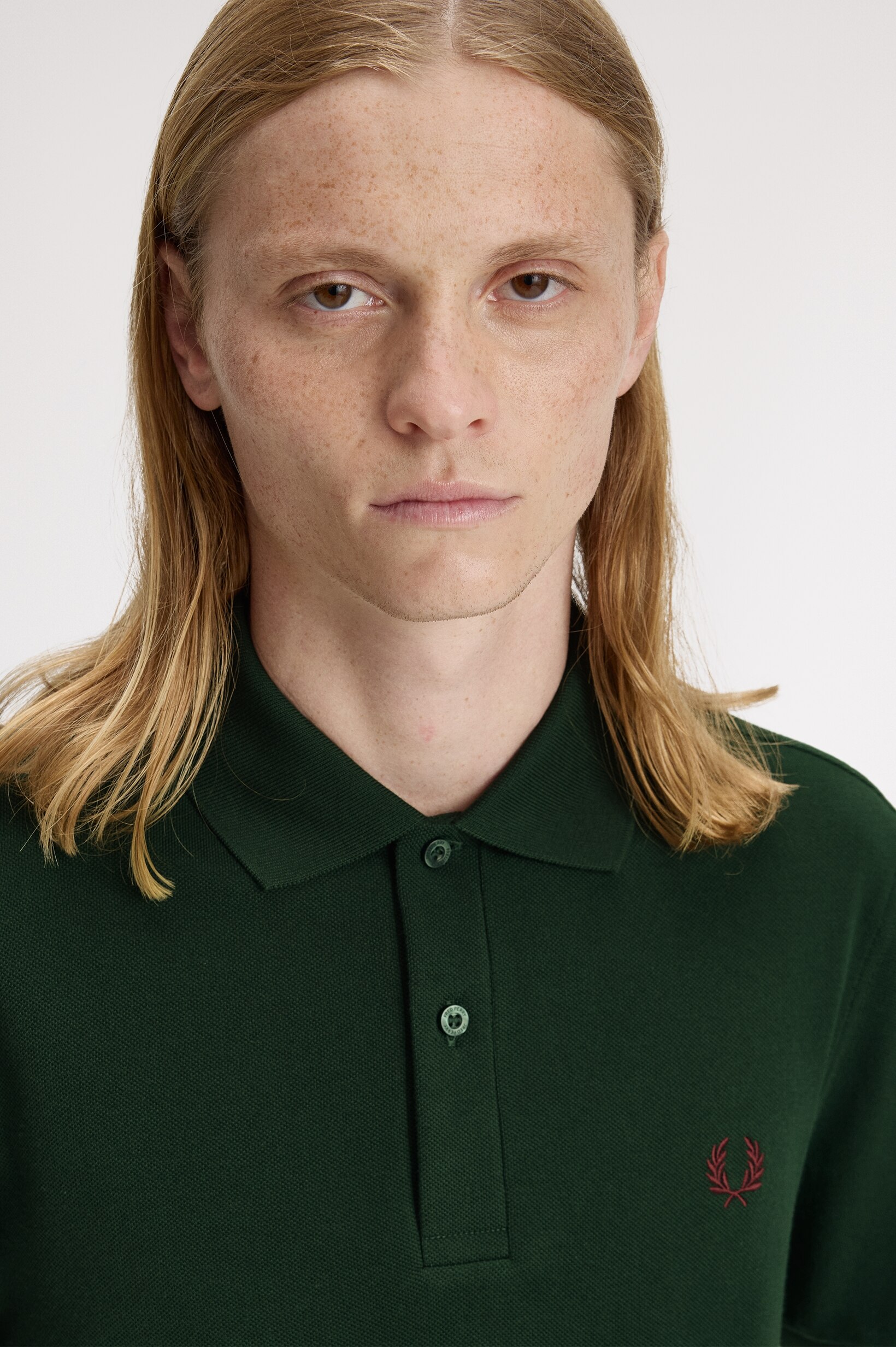 Polo Fred Perry 'M6000' Verde-escuro-3