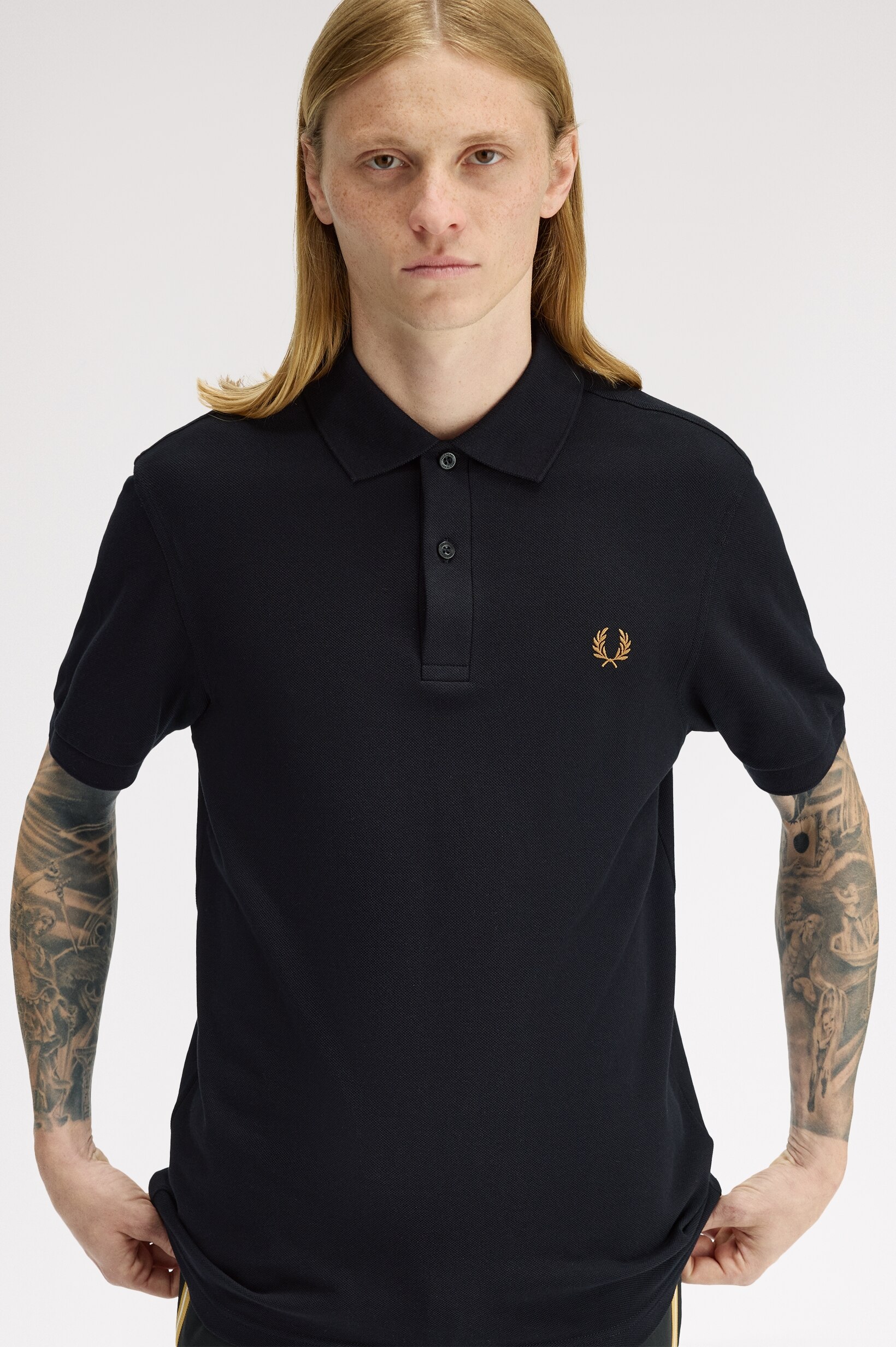 Polo Fred Perry 'M6000' Preto-1