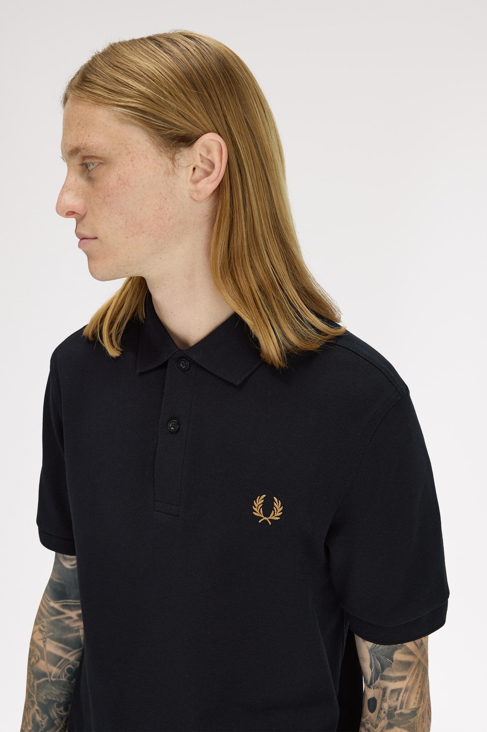 Polo Fred Perry 'M6000' Preto-2
