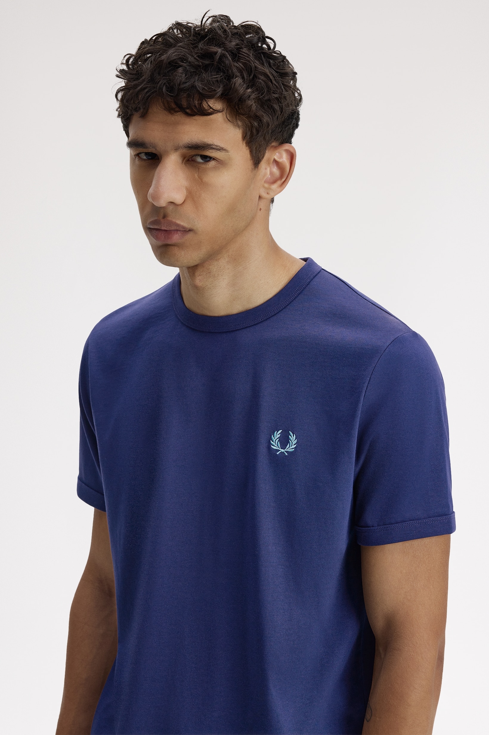 T-Shirt 'Ringer' Azul-2