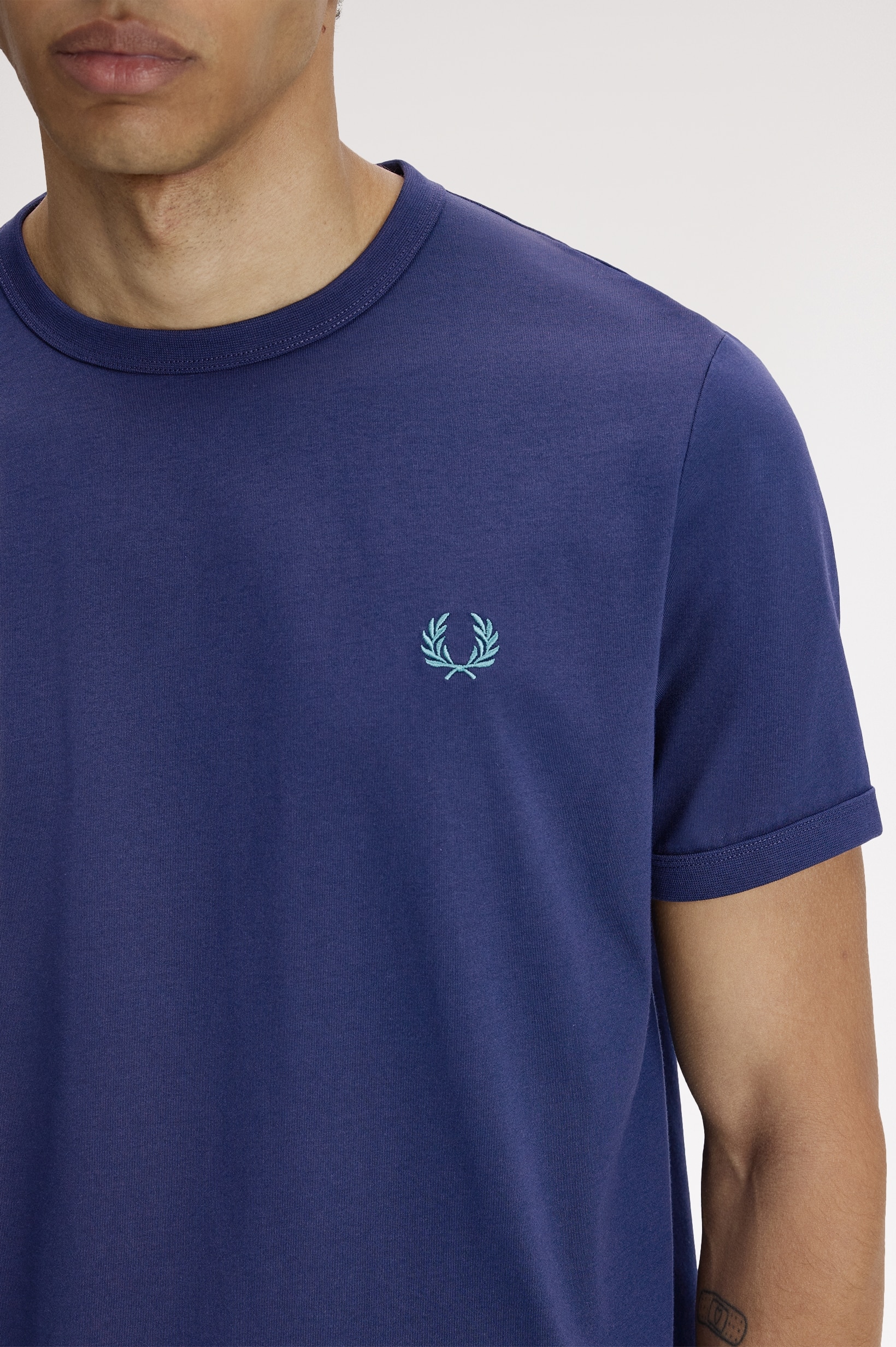 T-Shirt 'Ringer' Azul-3