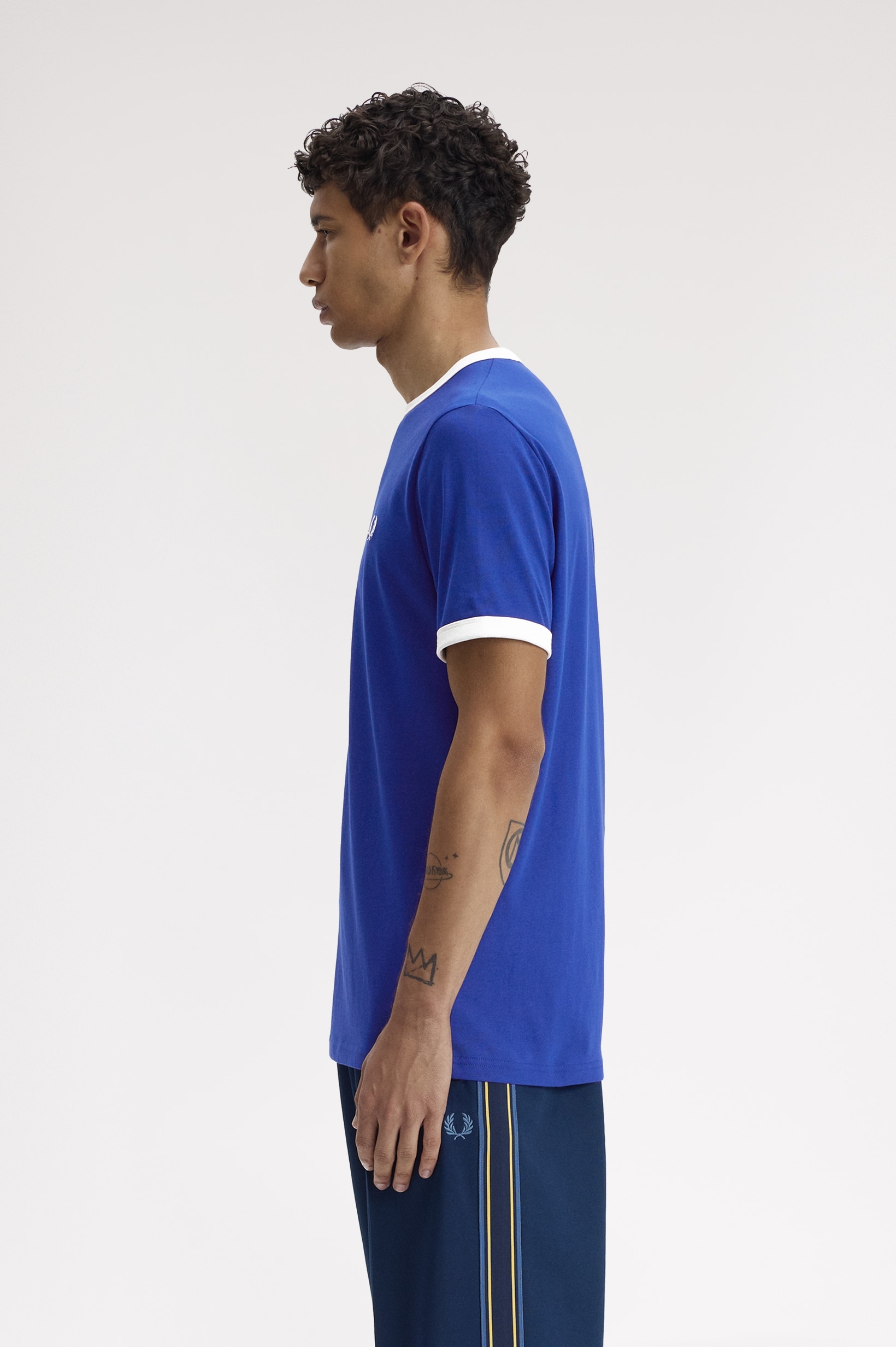 T-Shirt 'Ringer' Azul-2