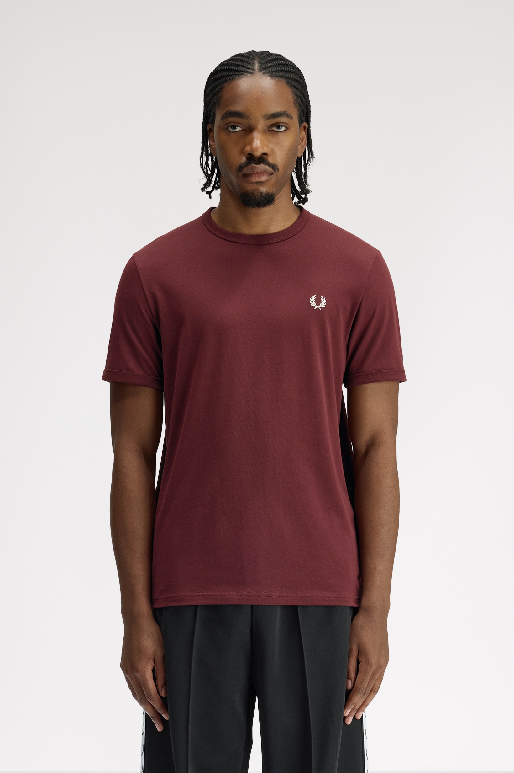 T-Shirt 'Ringer' Bordeaux-1