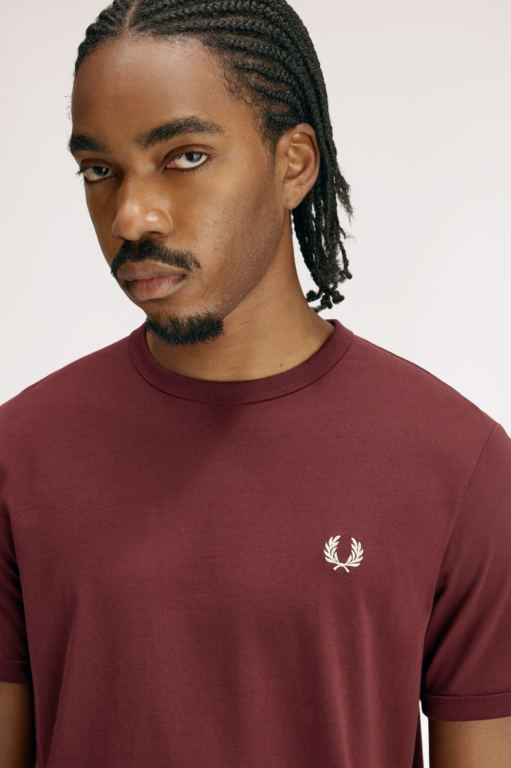 T-Shirt 'Ringer' Bordeaux-3
