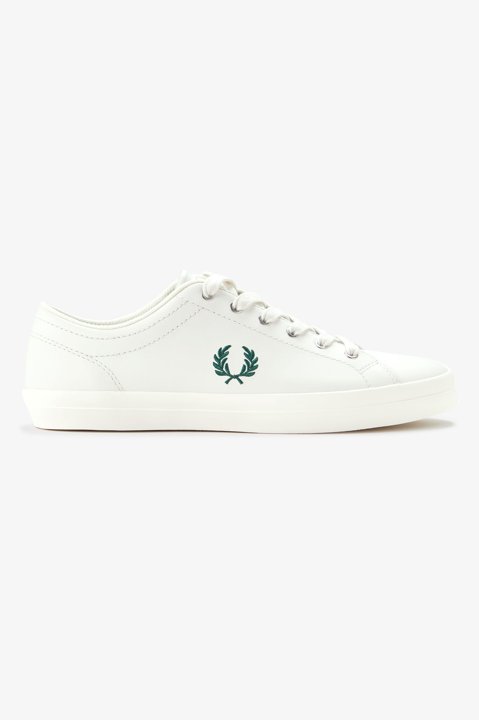 Sapatilhas 'Baseline' em Pele Fred Perry Branco-1