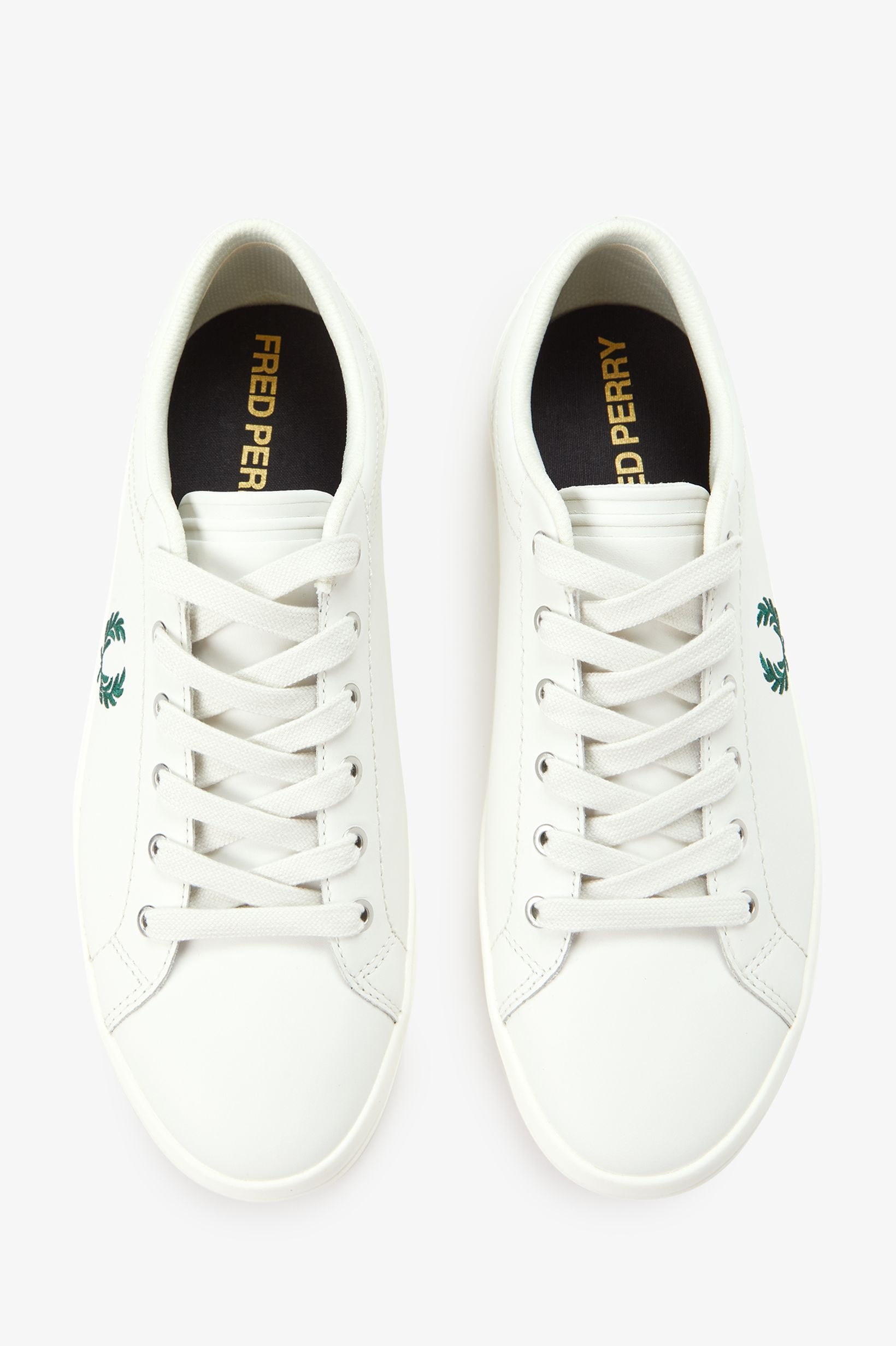 Sapatilhas 'Baseline' em Pele Fred Perry Branco-2