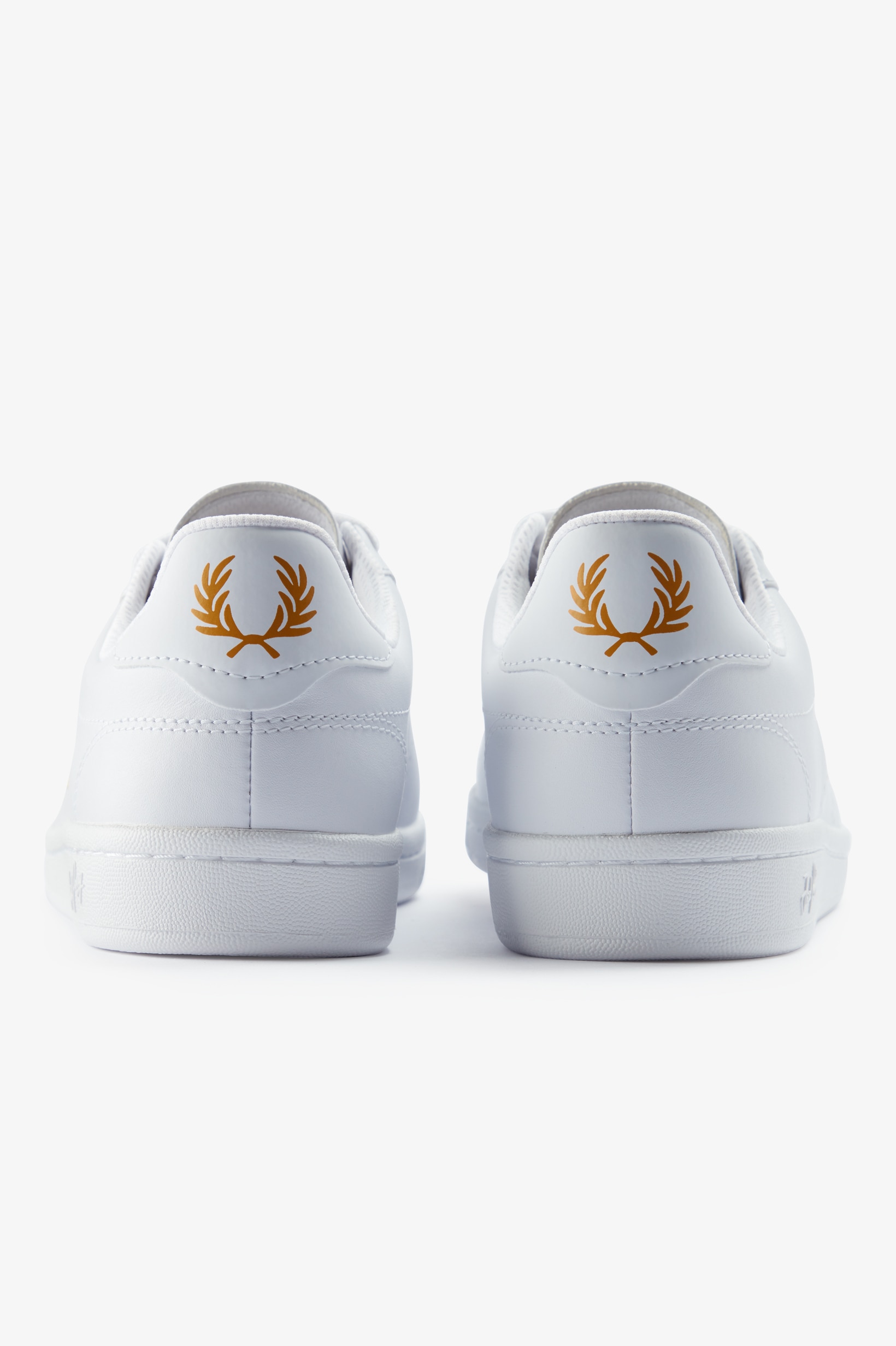 Sapatilhas Unissexo 'B721' em Pele Fred Perry Branco-5