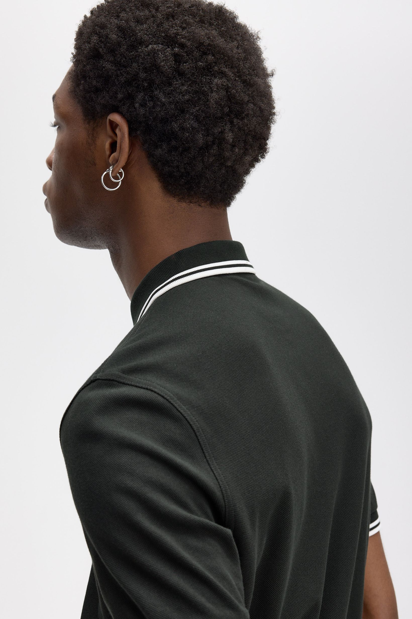Polo Original  'Twin Tipped Fred Perry Shirt' Verde-escuro-2