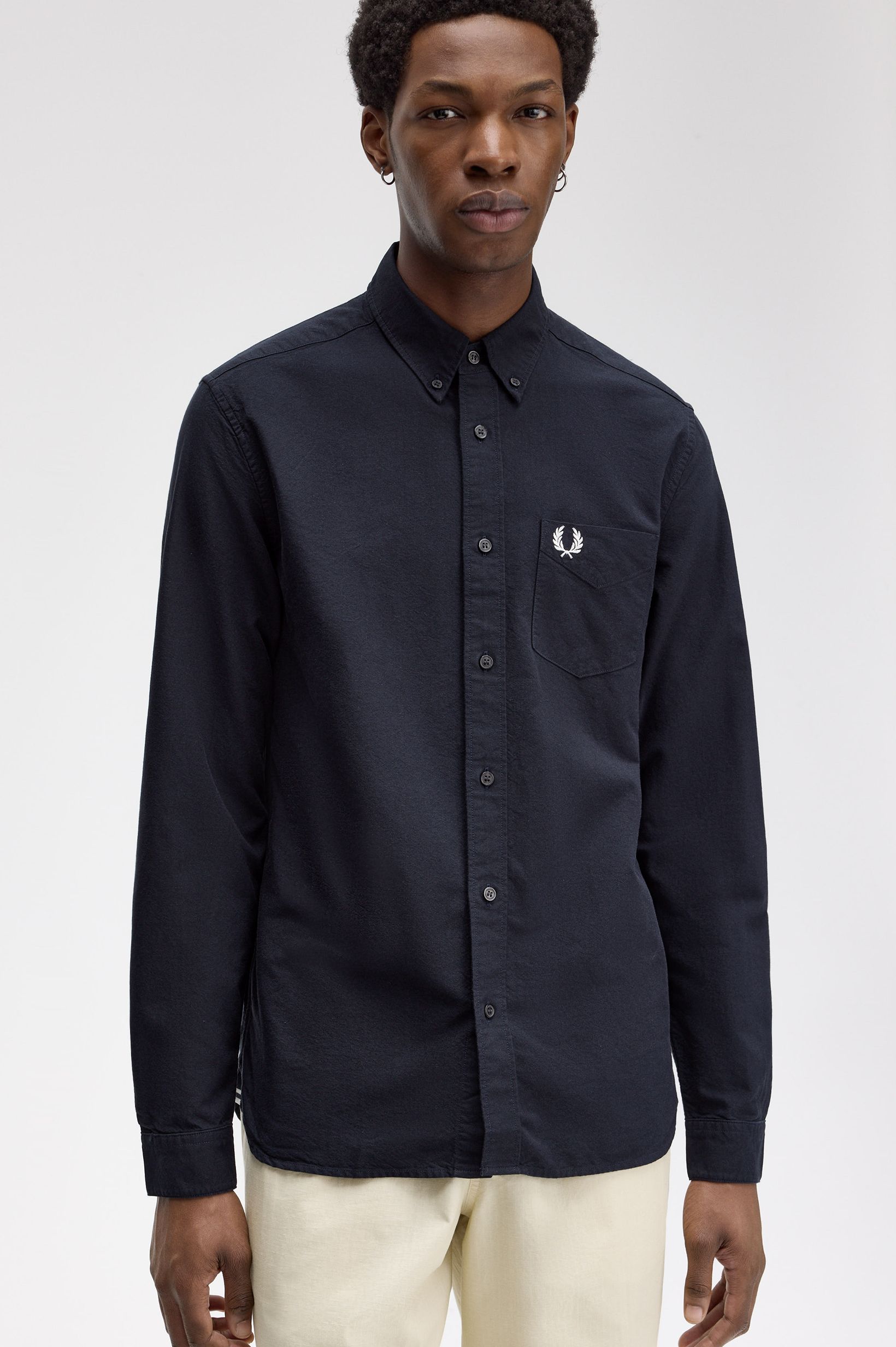 Camisa 'Oxford' Azul-marinho-1