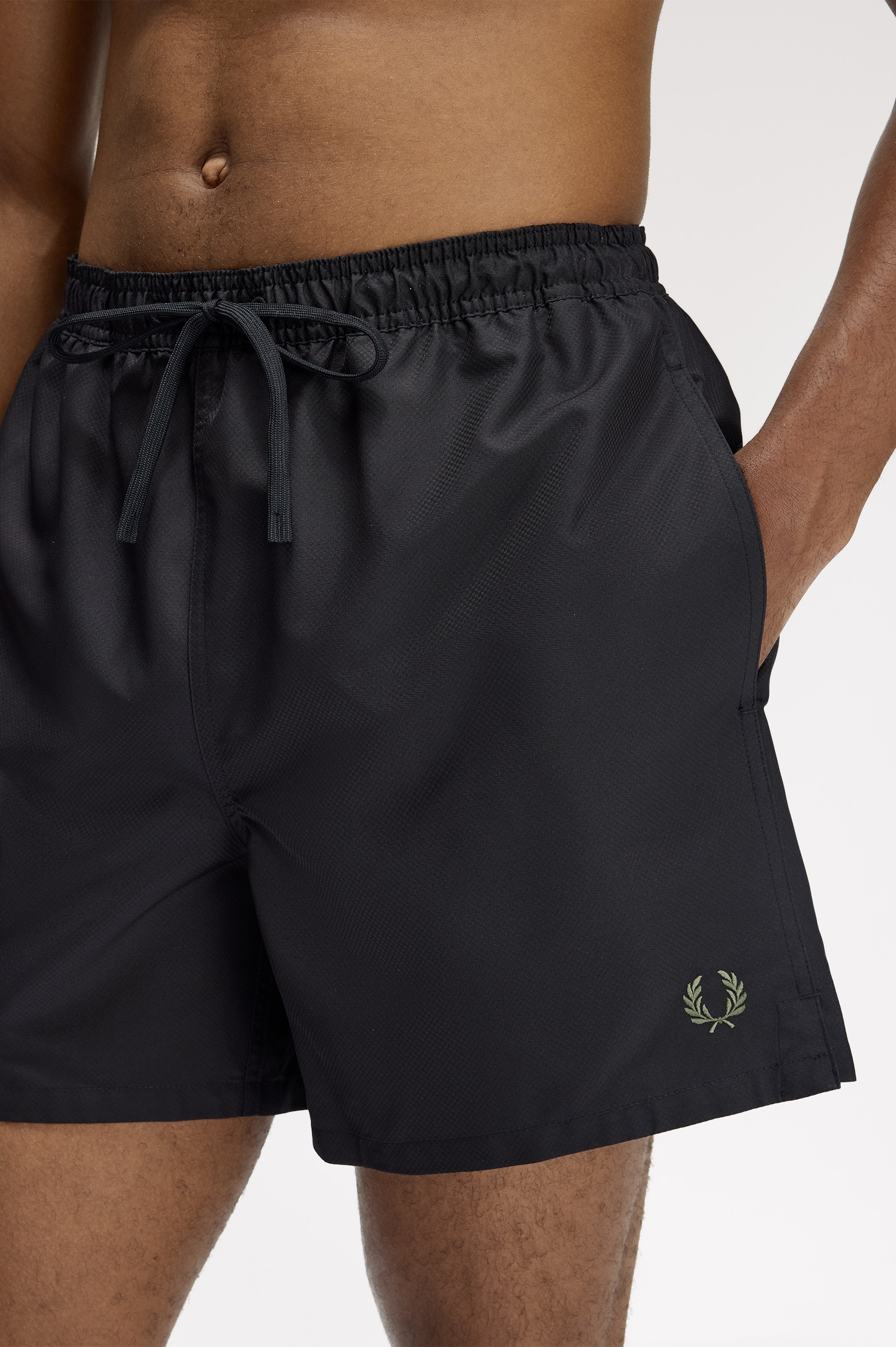 Calções de Banho em preto 'Fred Perry' Preto-3