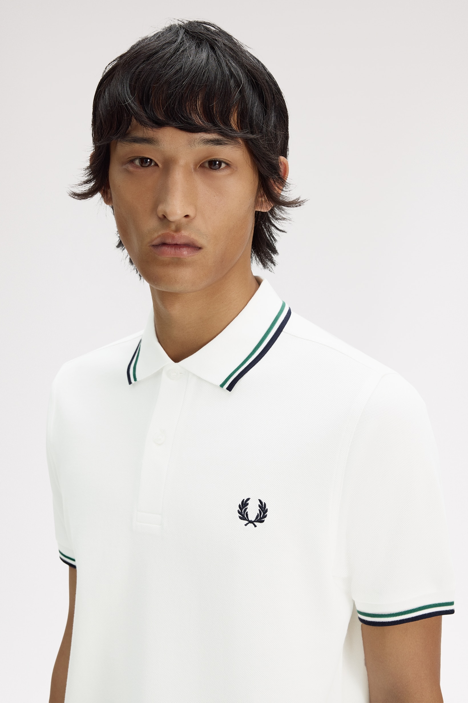 Polo Original  'Twin Tipped Fred Perry Shirt' Branco-2