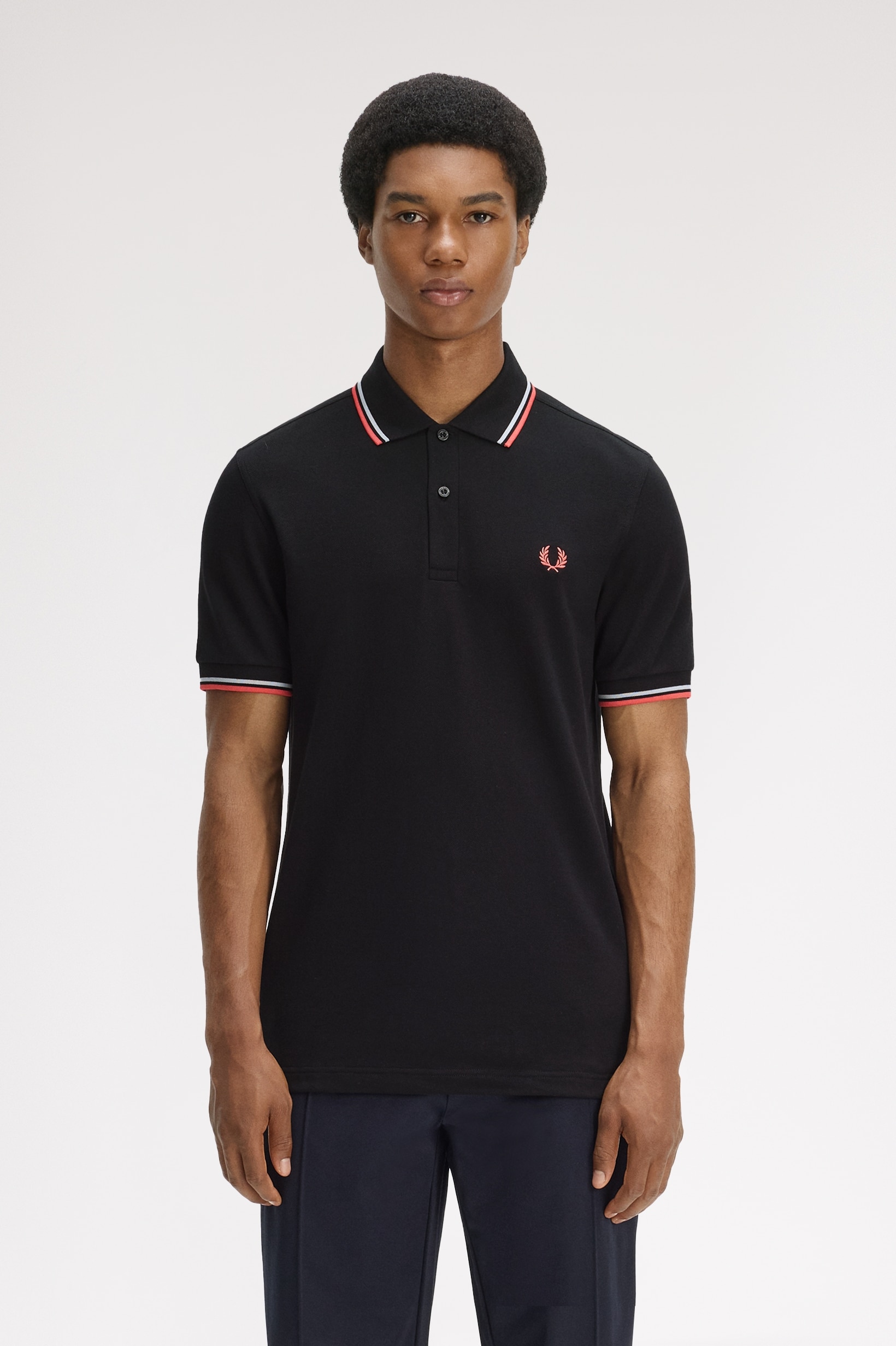 Polo Original  'Twin Tipped Fred Perry Shirt' Preto-1