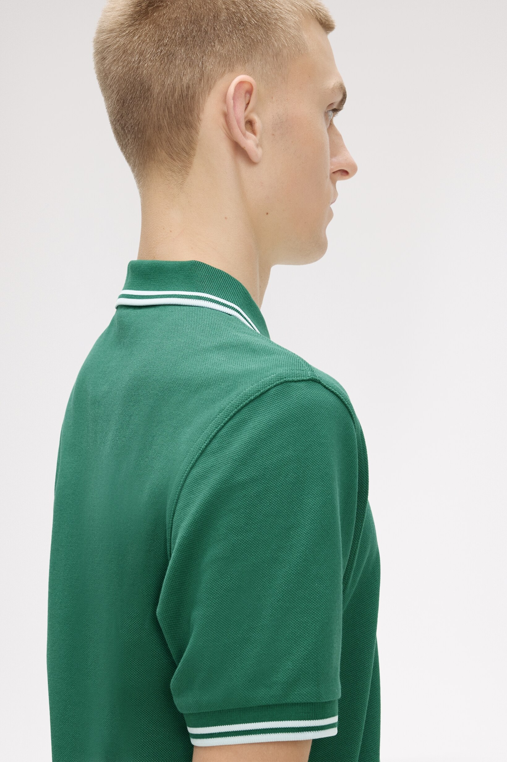 Polo Original  'Twin Tipped Fred Perry Shirt' Verde-2