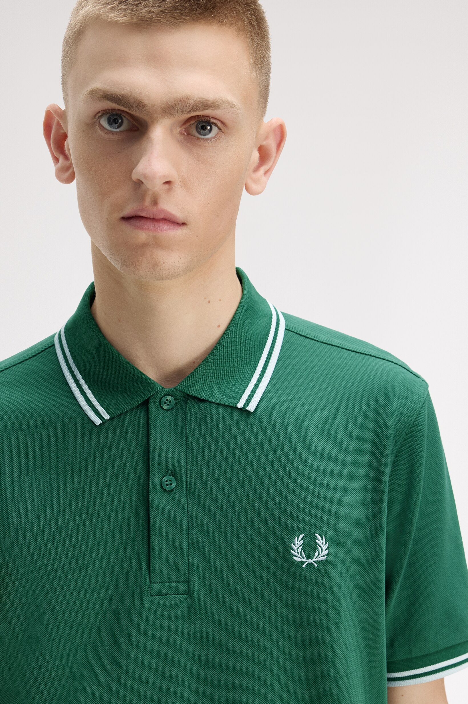 Polo Original  'Twin Tipped Fred Perry Shirt' Verde-3