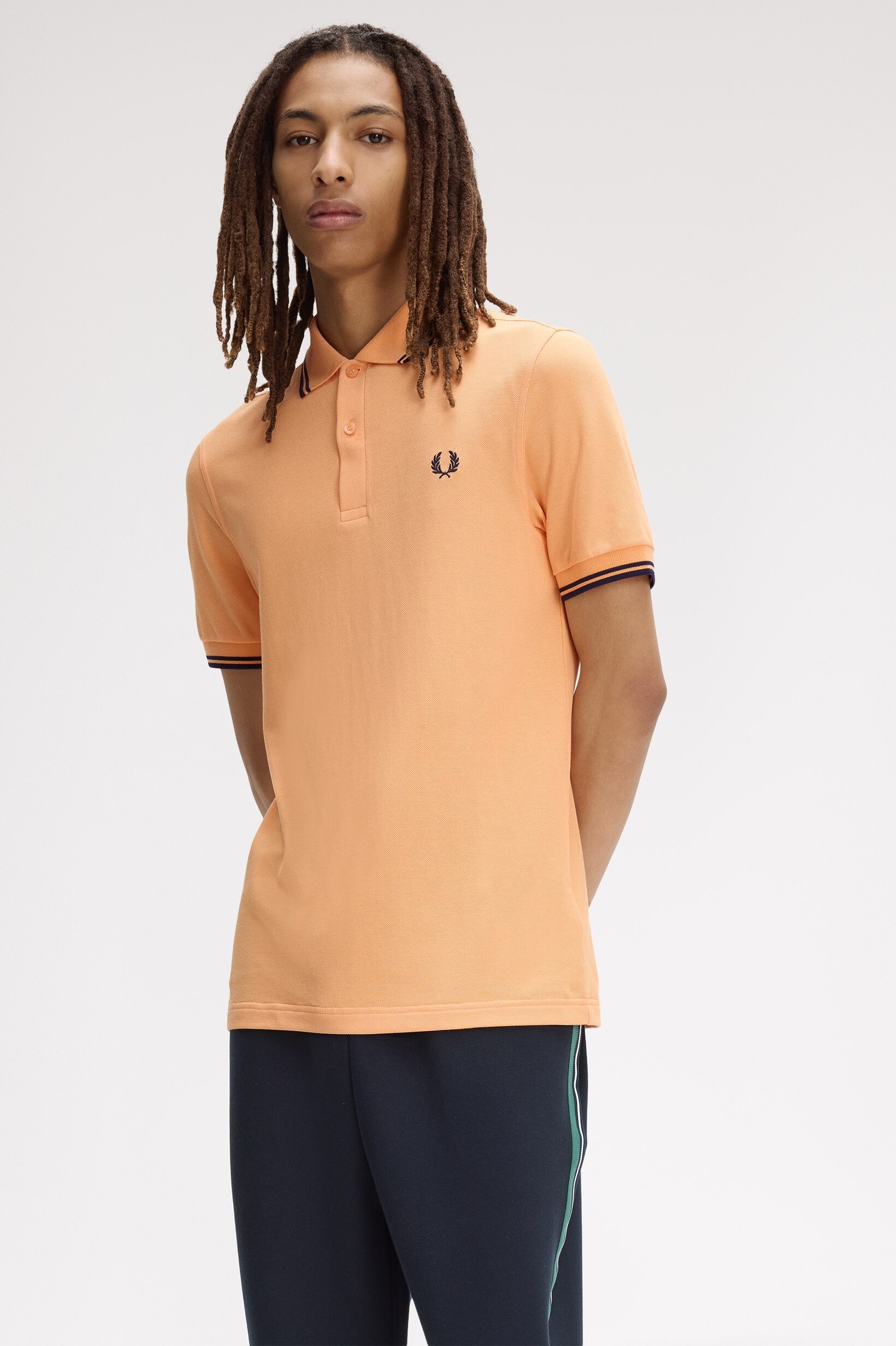 Polo Original  'Twin Tipped Fred Perry Shirt' Laranja-1
