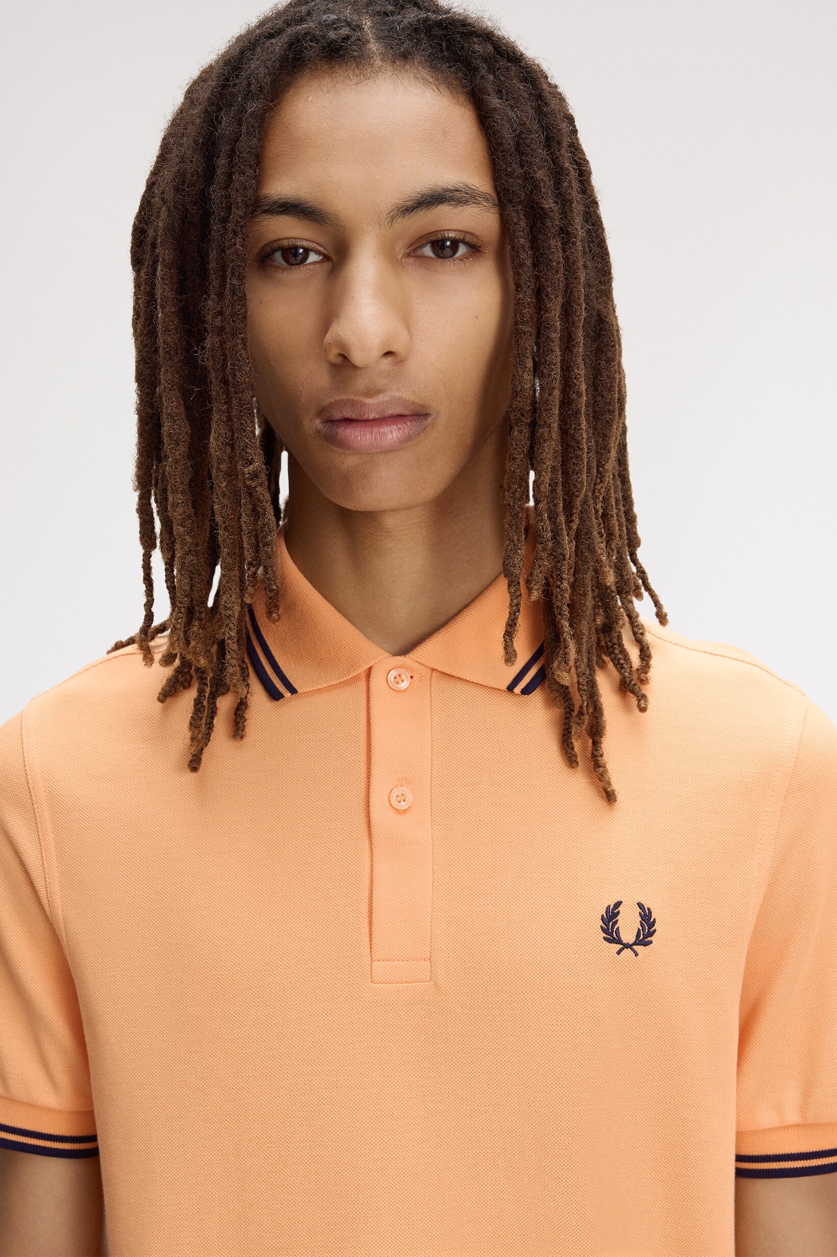 Polo Original  'Twin Tipped Fred Perry Shirt' Laranja-2