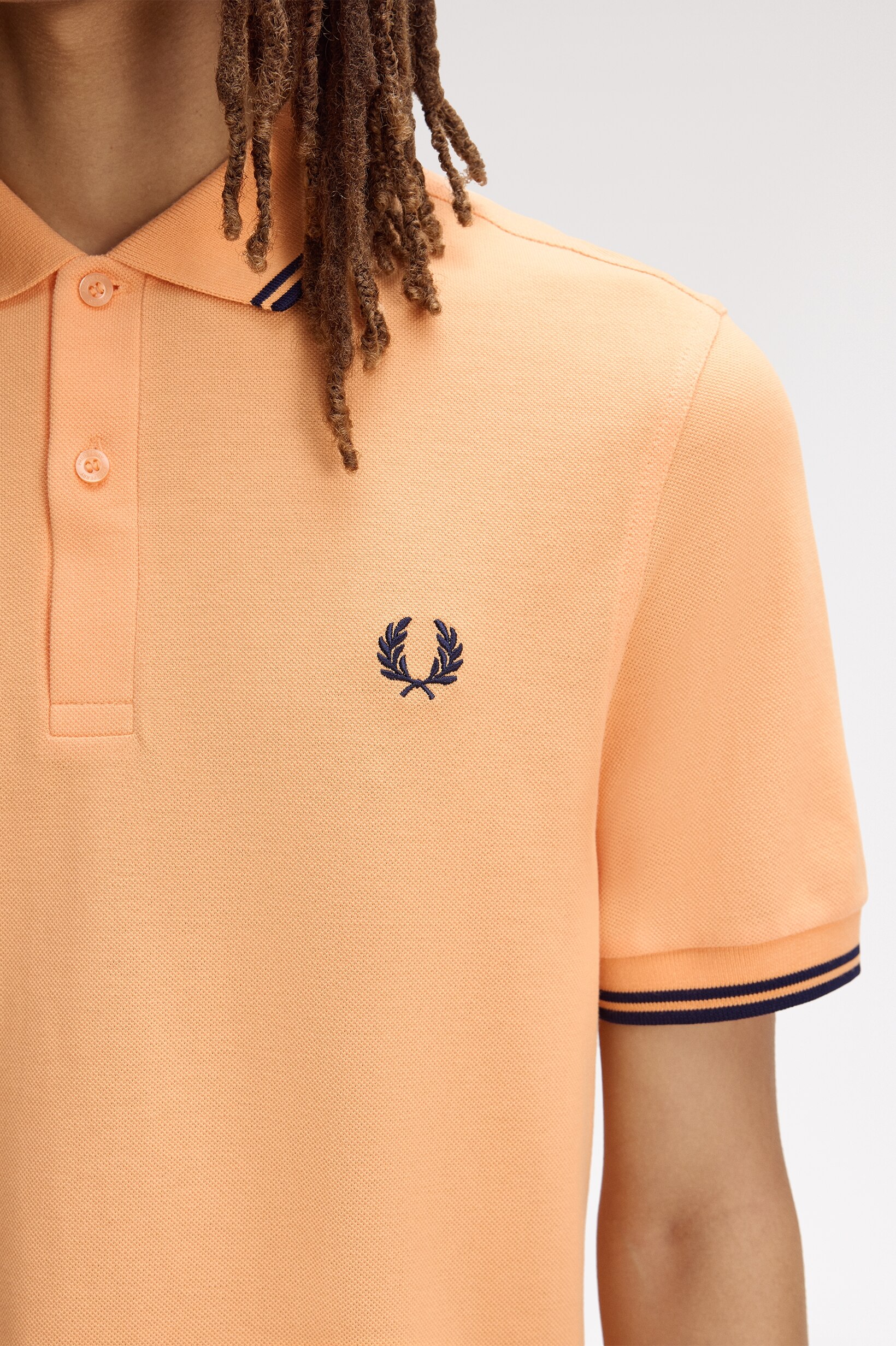 Polo Original  'Twin Tipped Fred Perry Shirt' Laranja-3