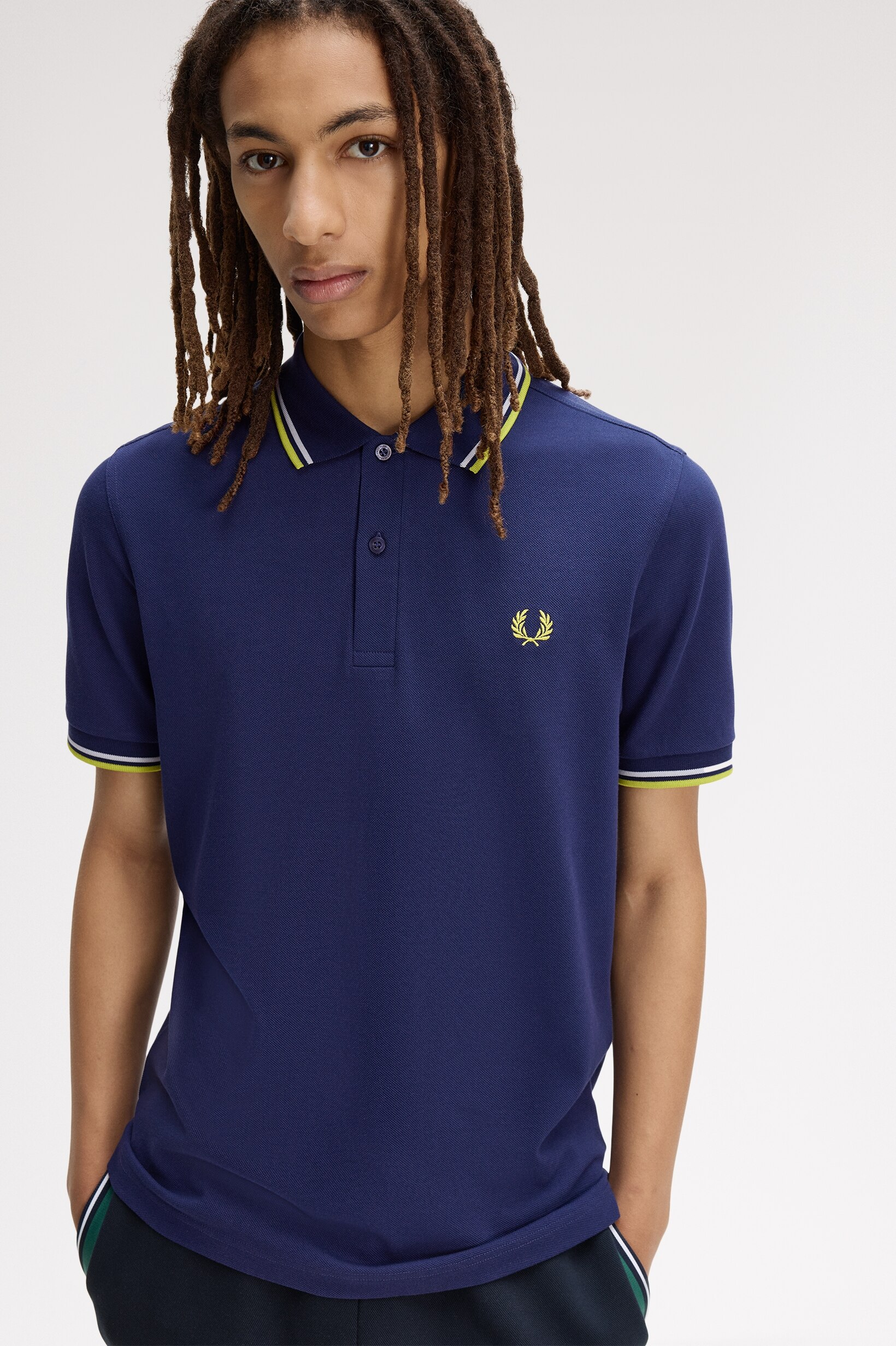 Polo Original  'Twin Tipped Fred Perry Shirt' Azul-1