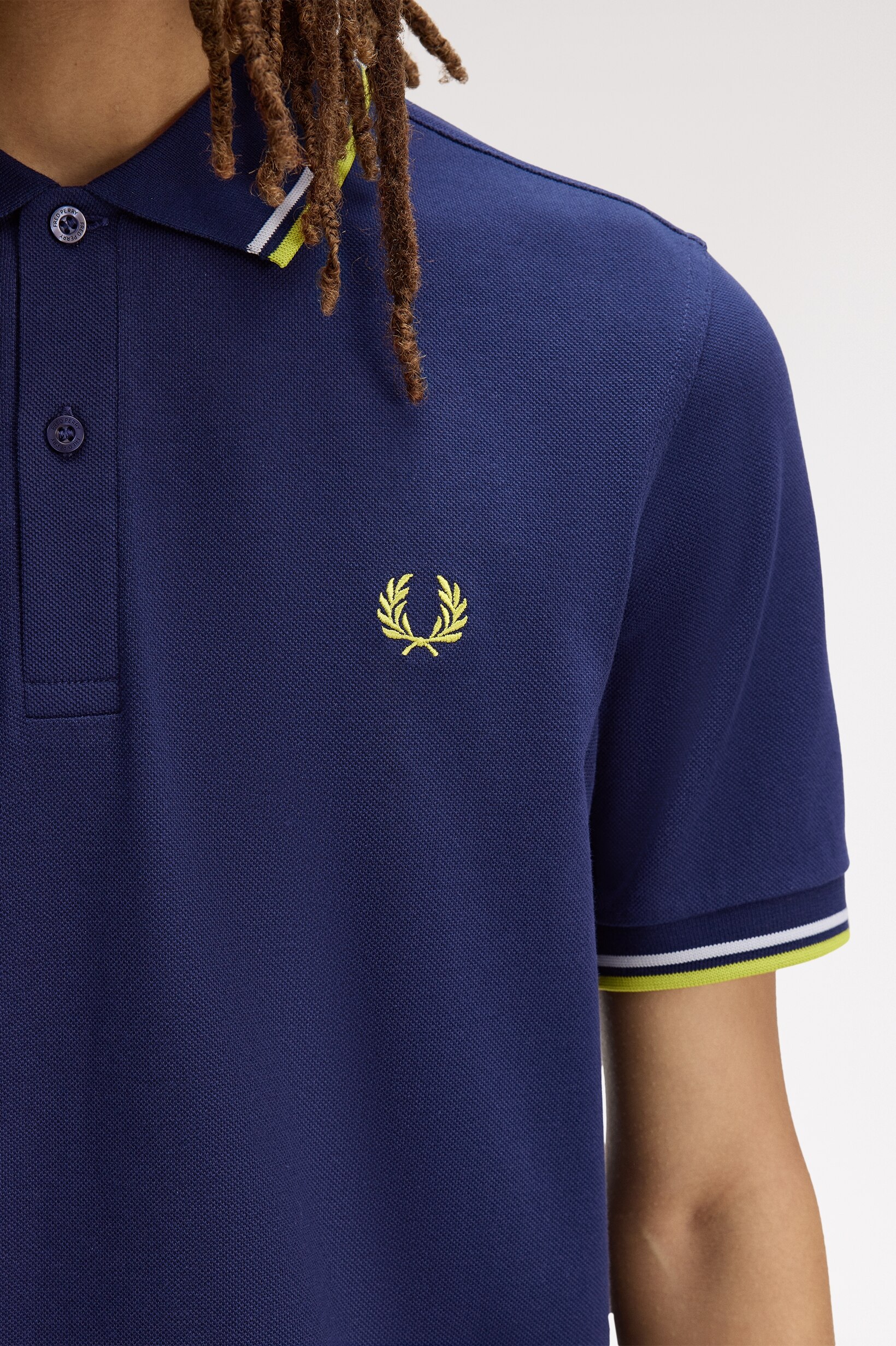 Polo Original  'Twin Tipped Fred Perry Shirt' Azul-3