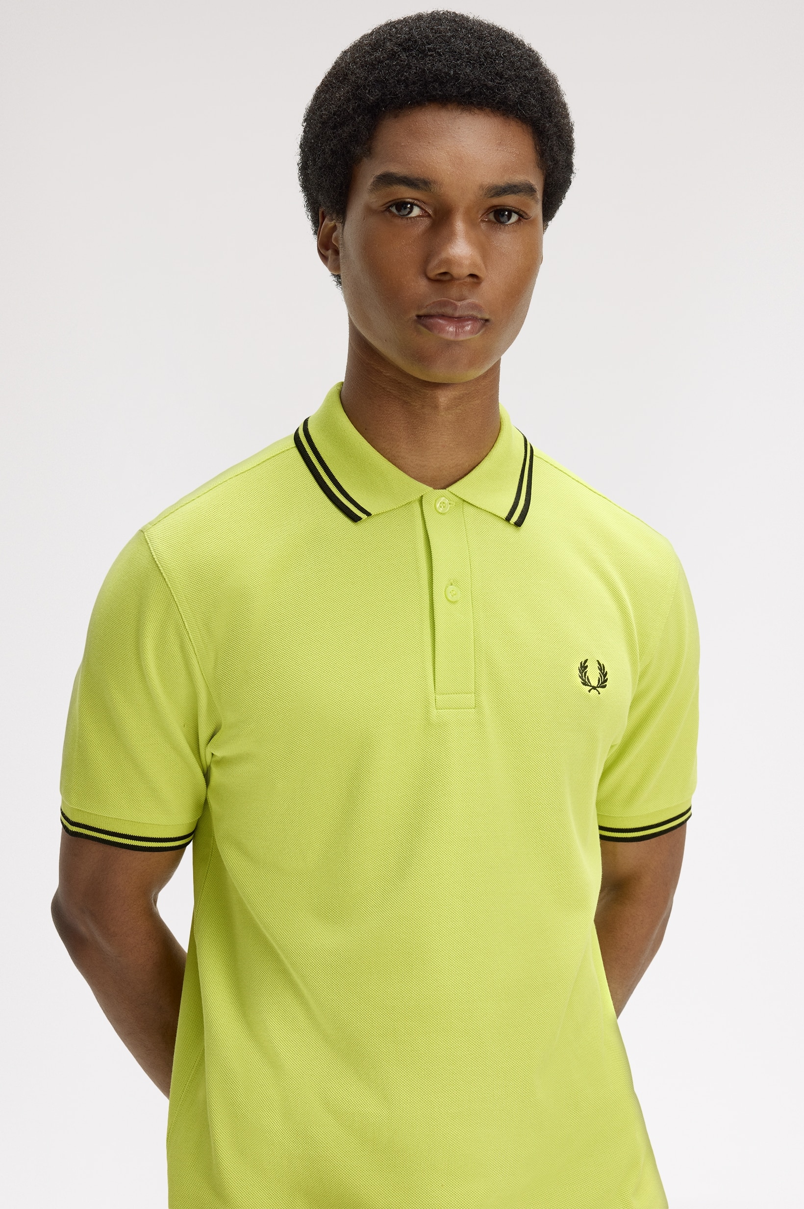 Polo Original  'Twin Tipped Fred Perry Shirt' Verde-1