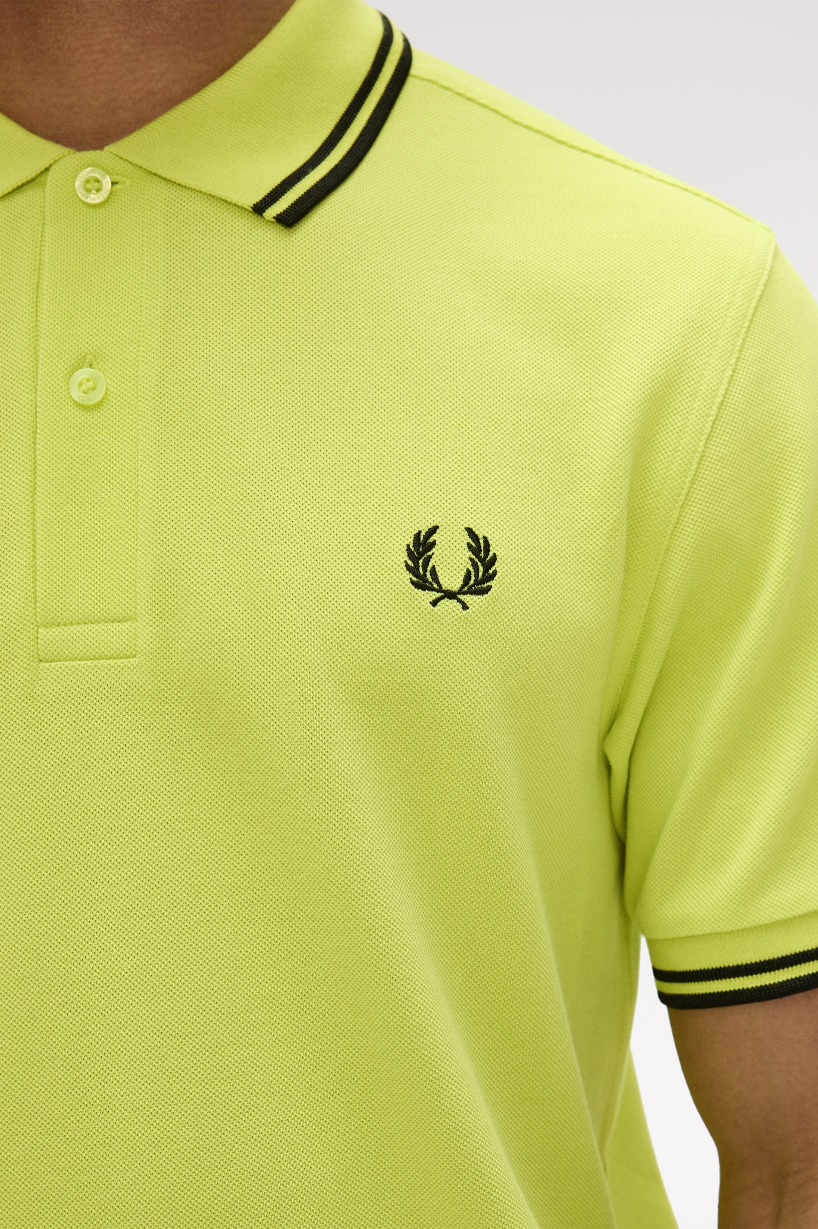 Polo Original  'Twin Tipped Fred Perry Shirt' Verde-3