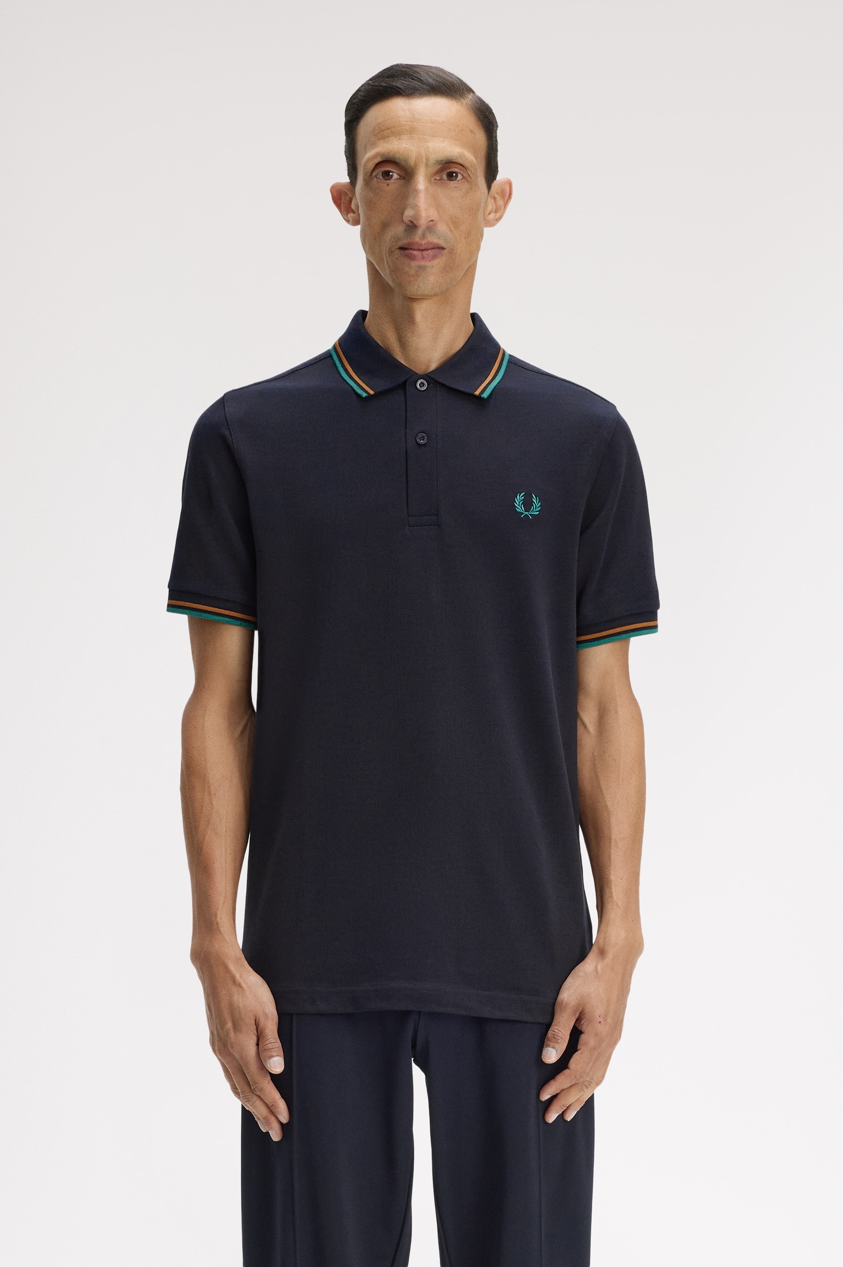 Polo Original  'Twin Tipped Fred Perry Shirt' Azul-marinho-1
