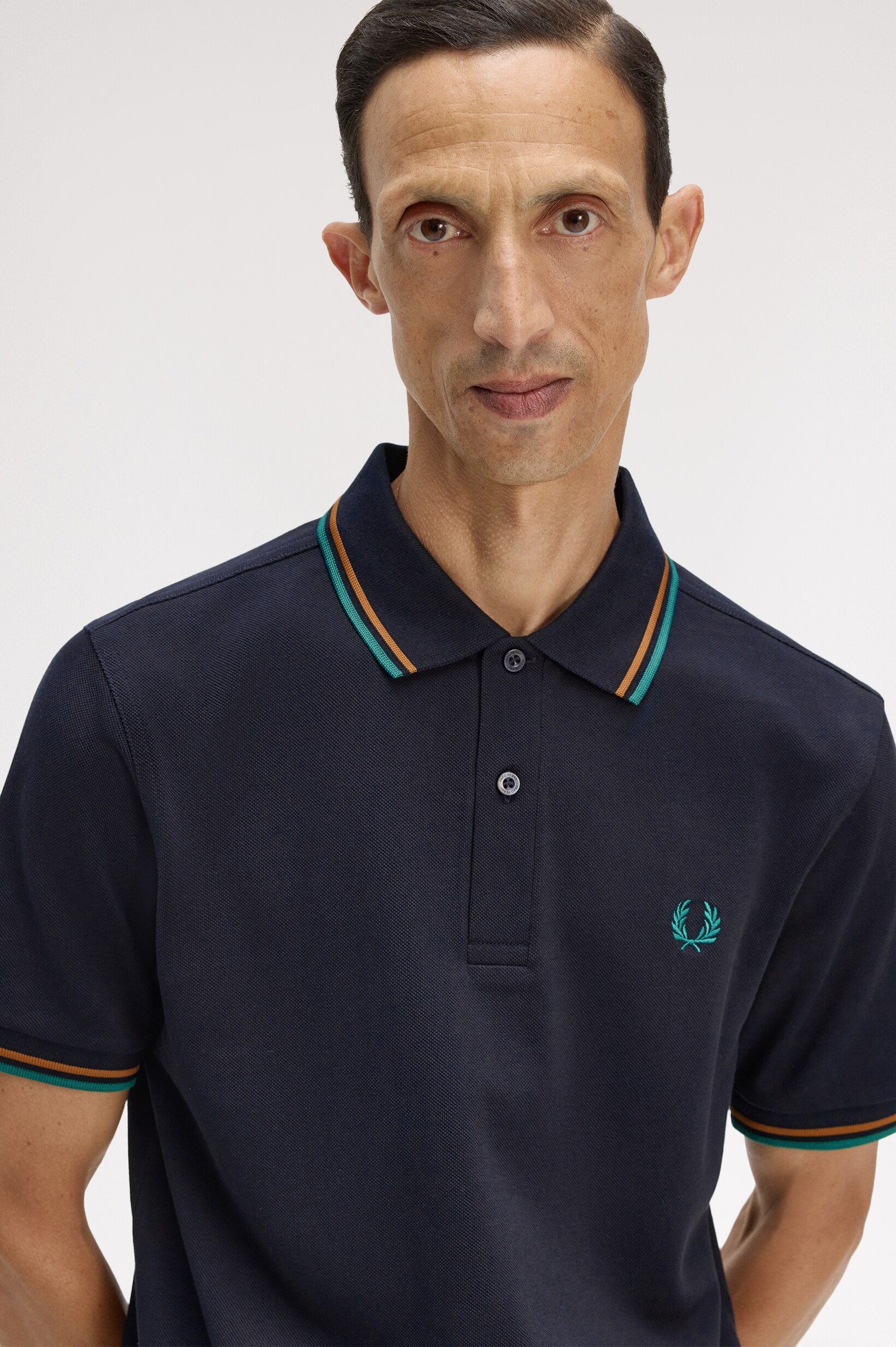 Polo Original  'Twin Tipped Fred Perry Shirt' Azul-marinho-2