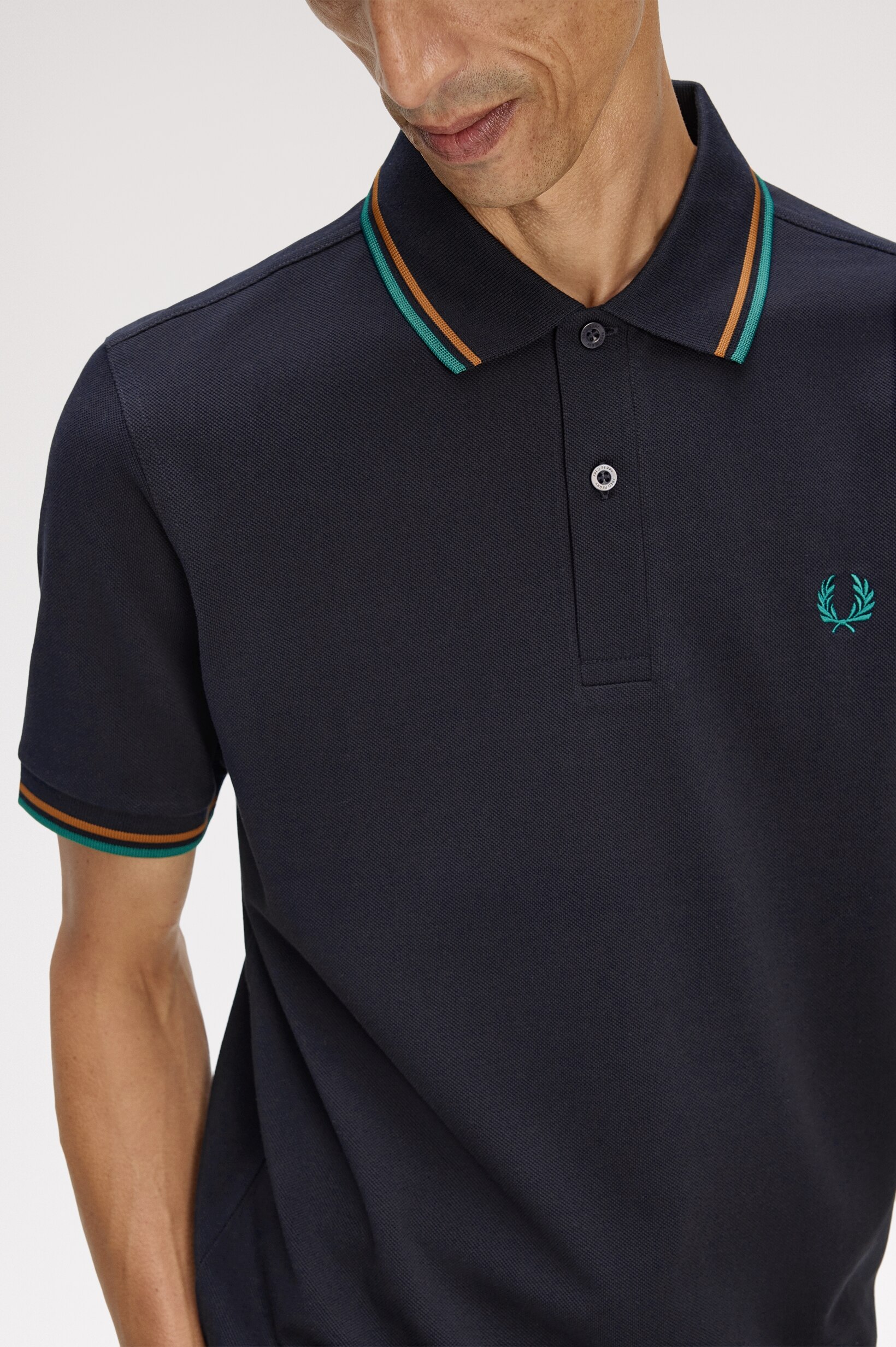 Polo Original  'Twin Tipped Fred Perry Shirt' Azul-marinho-3